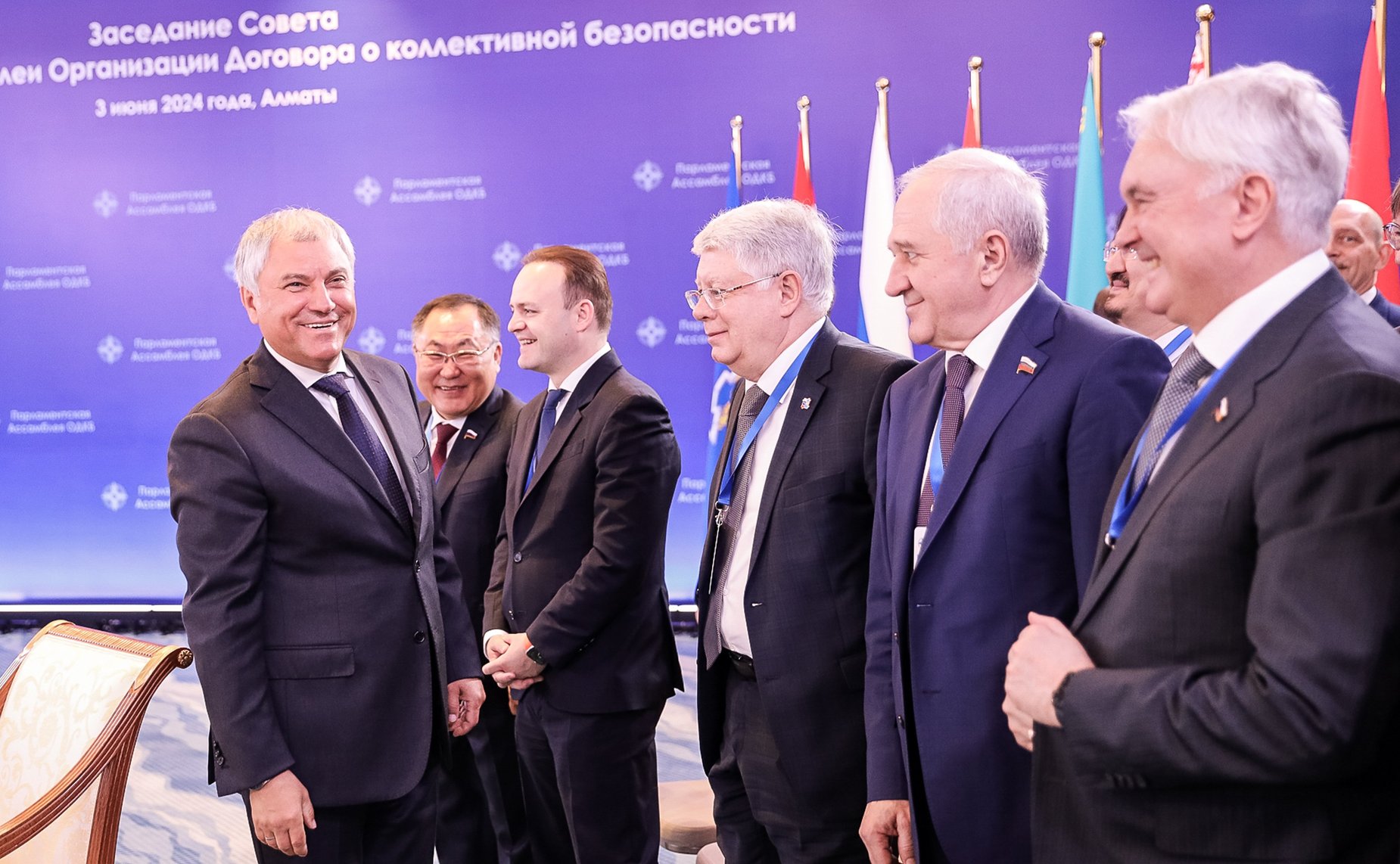 Выездное заседание Совета Парламентской Ассамблеи Организации Договора о коллективной безопасности (ПА ОДКБ) в Алма-Ате
