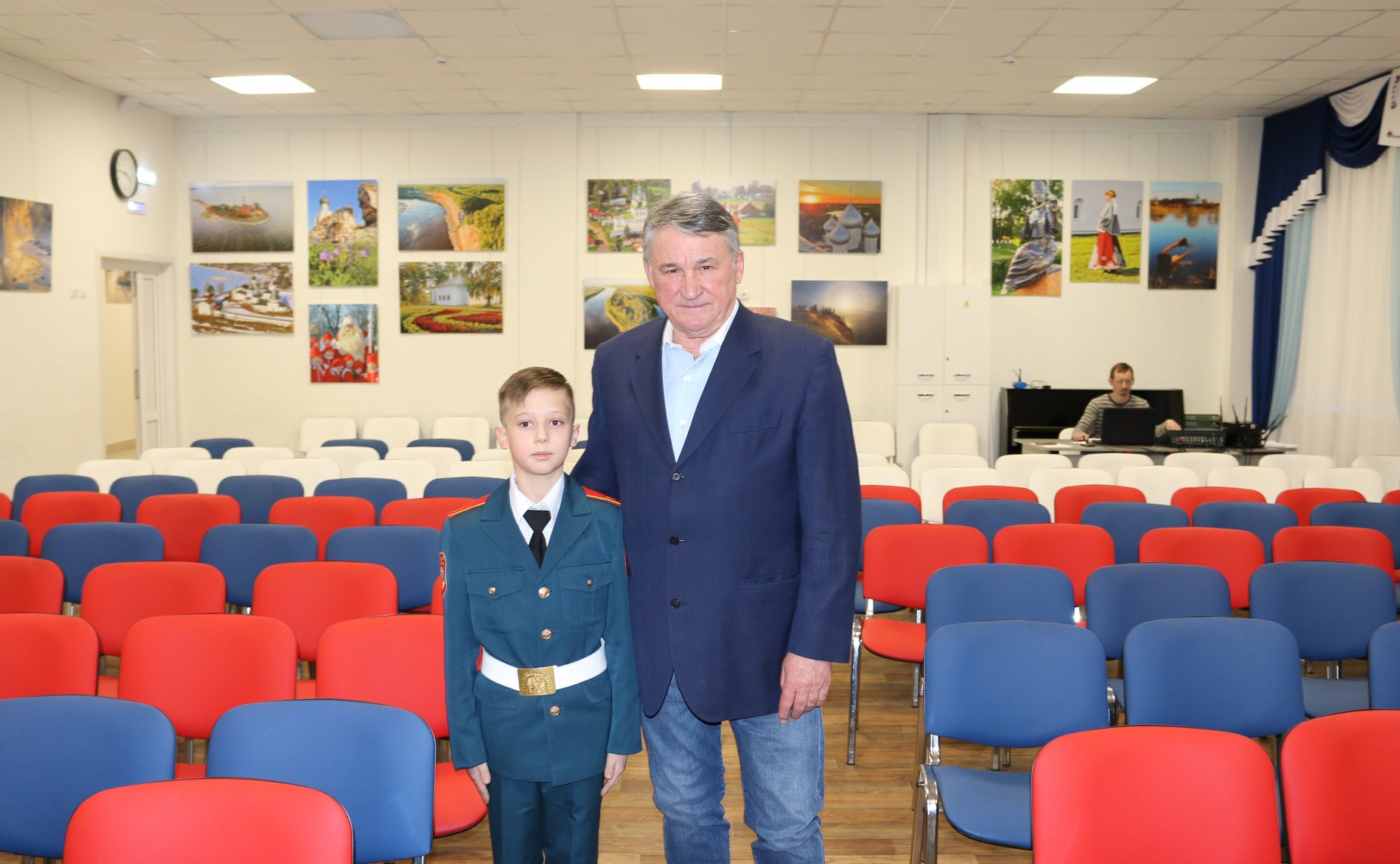 Встреча Ю. Воробьева с курсантами центра «Корабелы Прионежья»