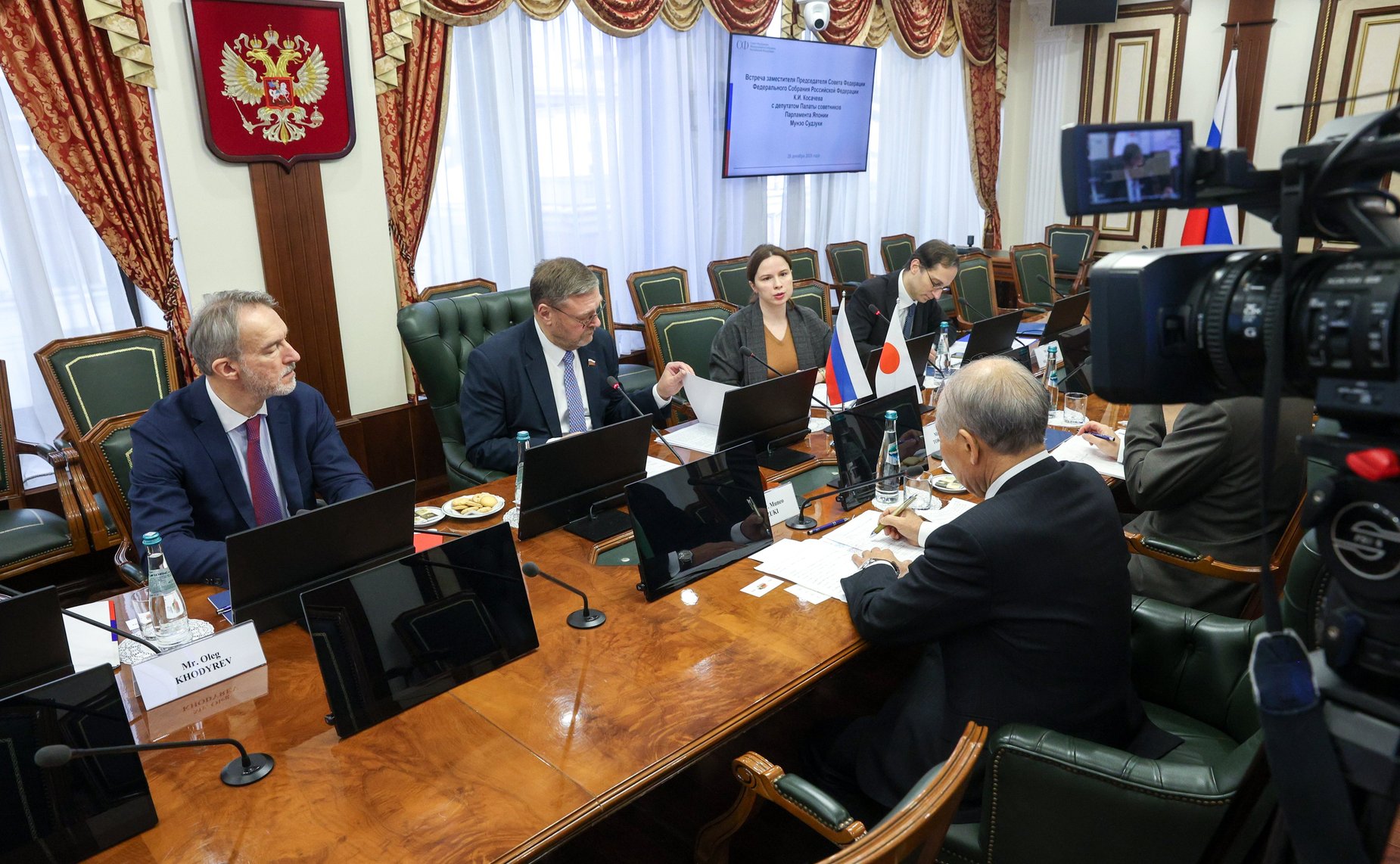 Встреча заместителя Председателя СФ Константина Косачева с депутатом Палаты советников Парламента Японии Мунэо Судзуки