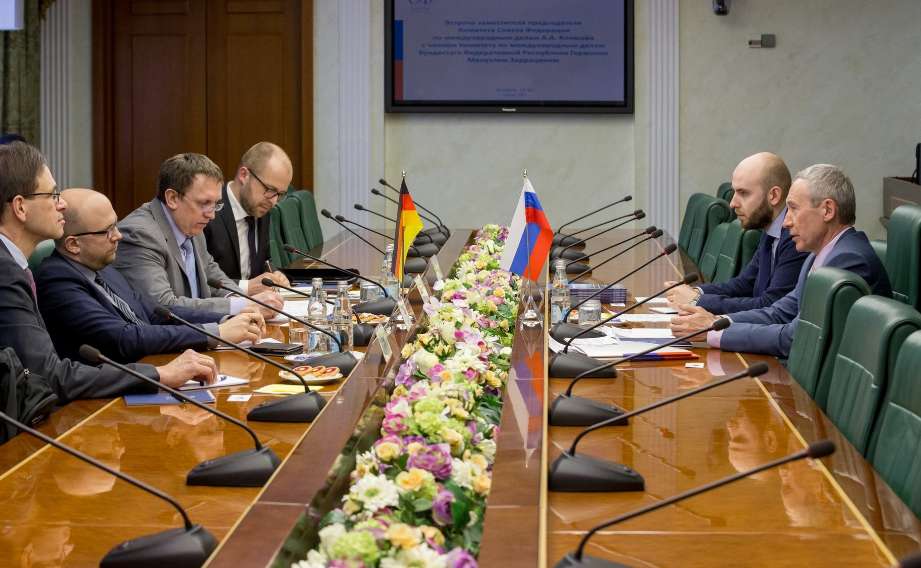 Встреча А. Климова с членом Комитета по международным делам Бундестага ФРГ Мануэлем Заррацином