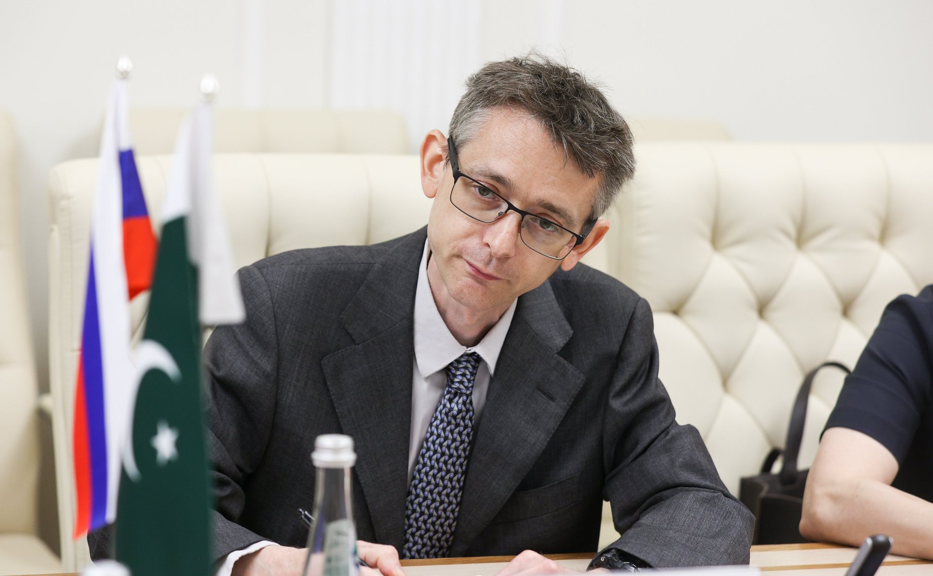 Встреча Владимира Чижова с руководителем парламентской группы дружбы Сената Исламской Республики Пакистан с Россией Аймалом Вали Ханом