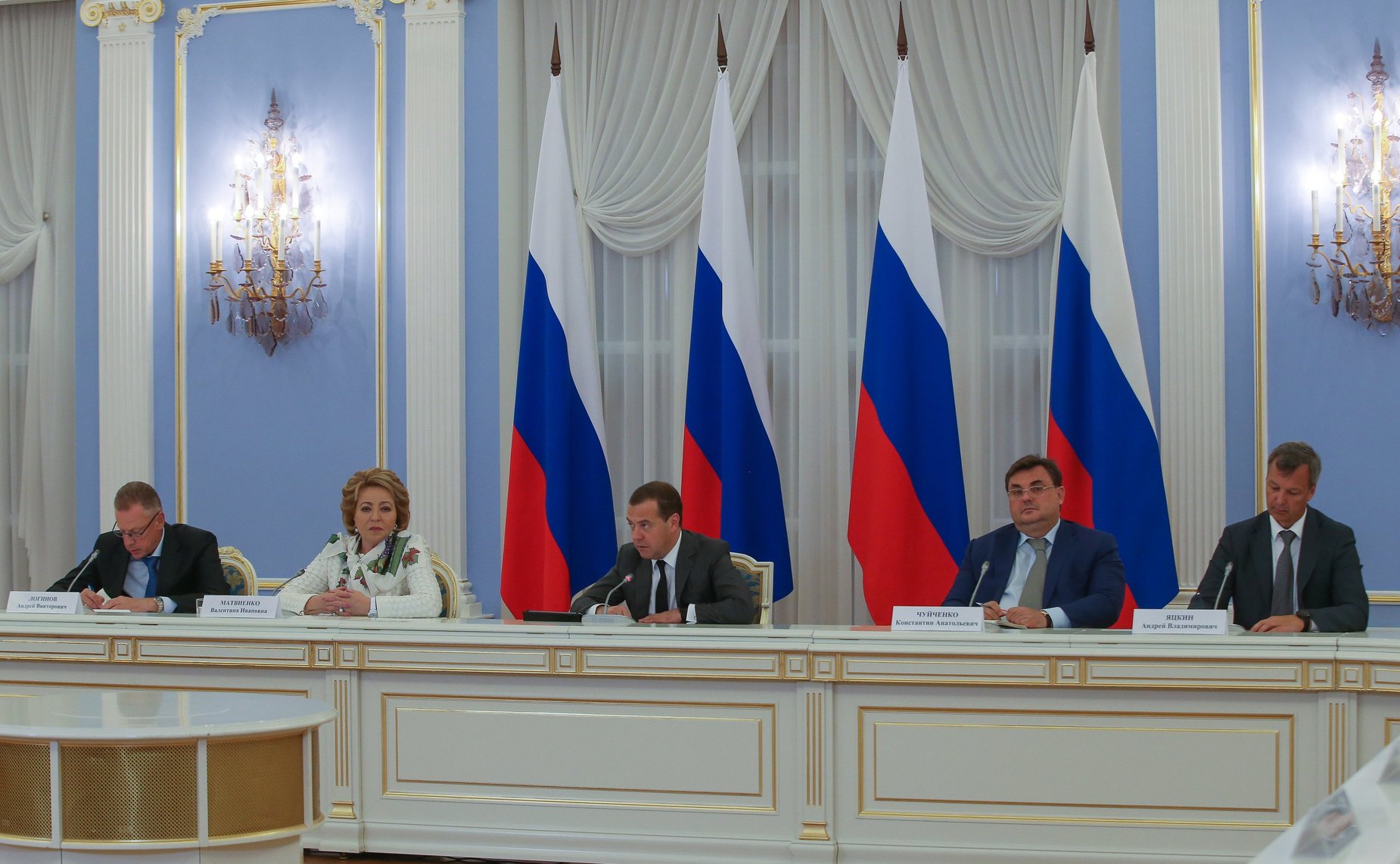 Встреча членов Совета палаты СФ с Председателем Правительства РФ
