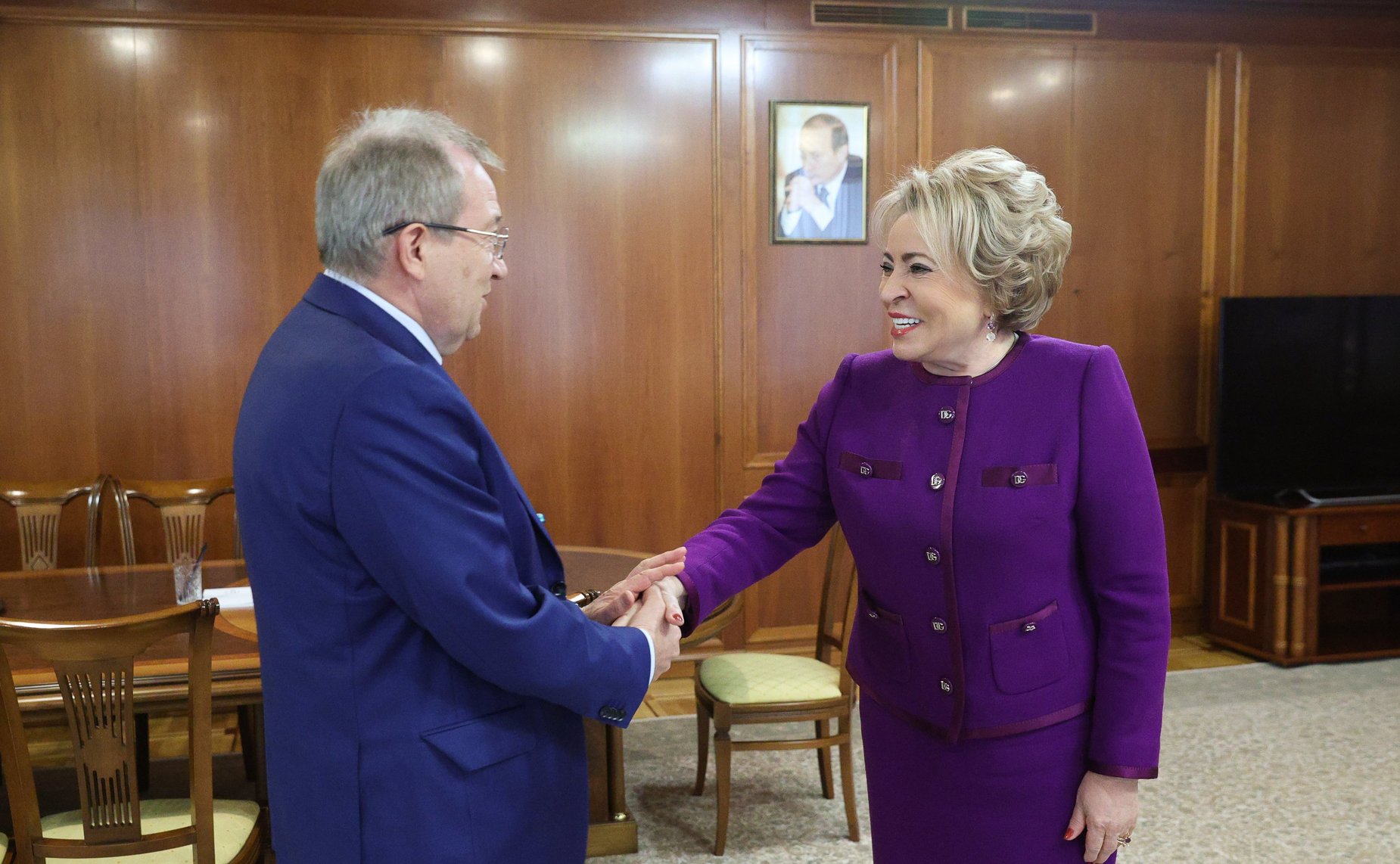Валентина Матвиенко провела встречу с президентом Российской академии наук Геннадием Красниковым