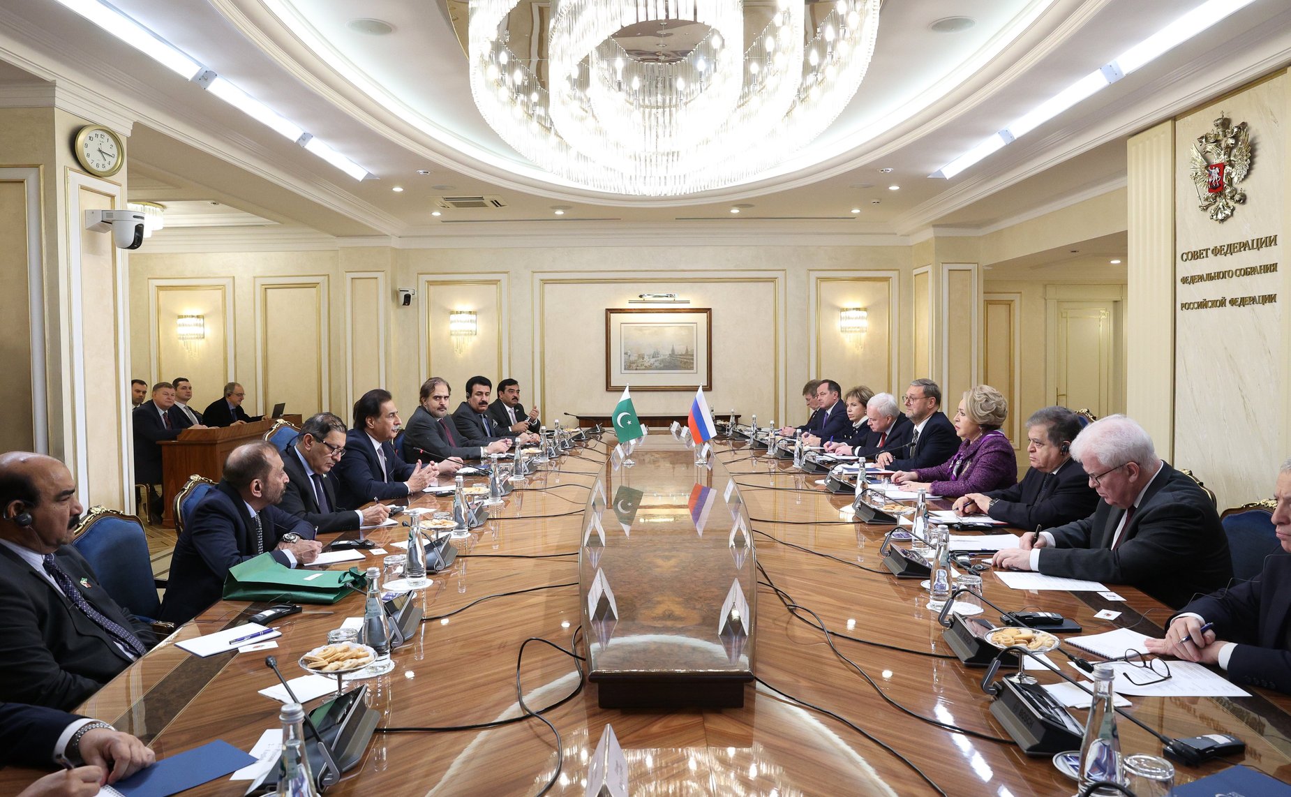 Встреча Председателя Совета Федерации Валентины Матвиенко с Председателем Национальной ассамблеи Исламской Республики Пакистан Сардаром Садиком