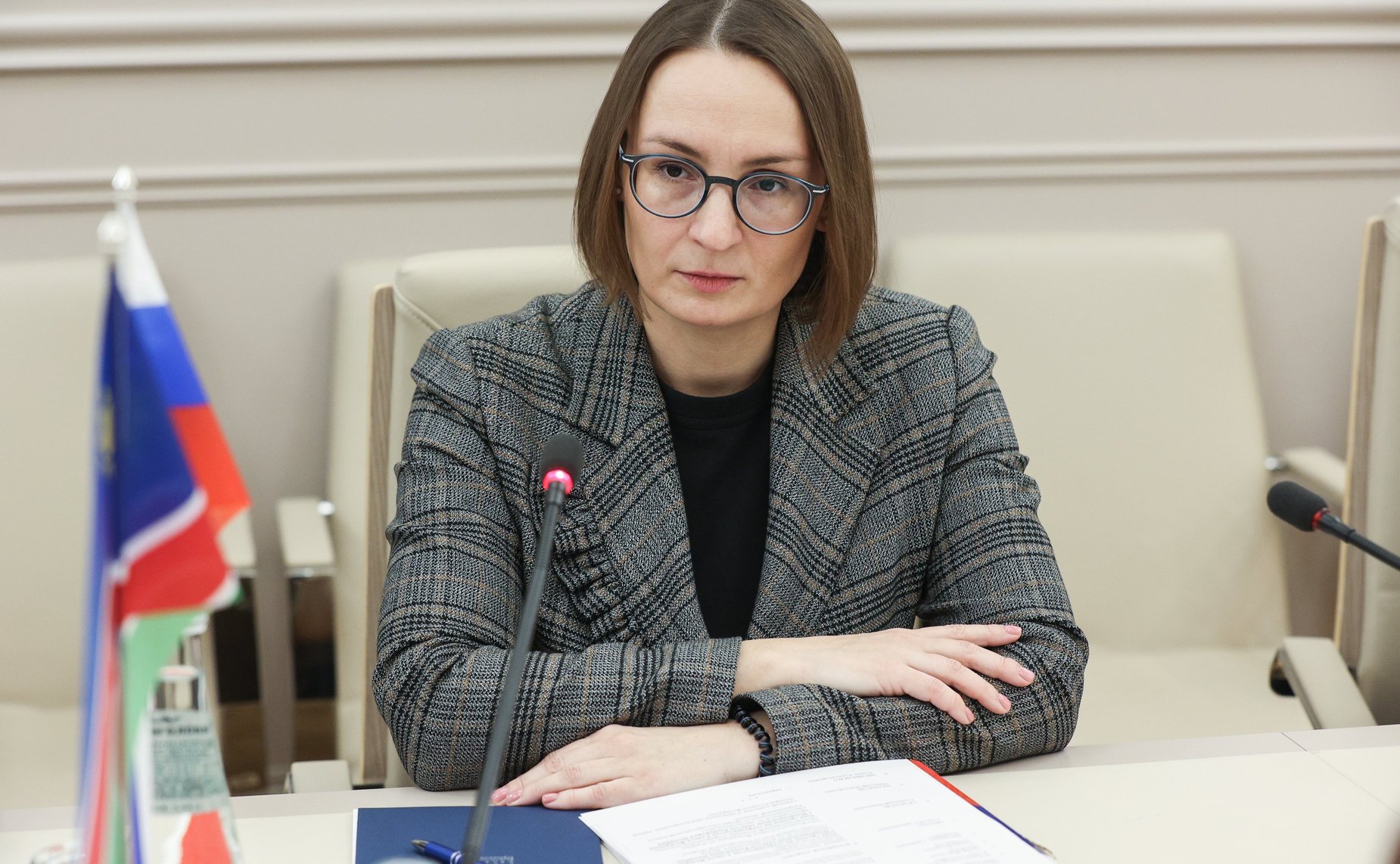 Встреча первого заместителя председателя Комитета СФ по бюджету и финансовым рынкам Николая Любимова с делегацией Национального совета Республики Намибии