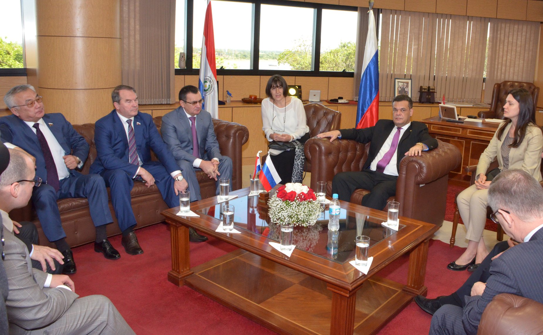 Встреча делегации СФ с Председателем Сената Парагвая Роберто Асеведо