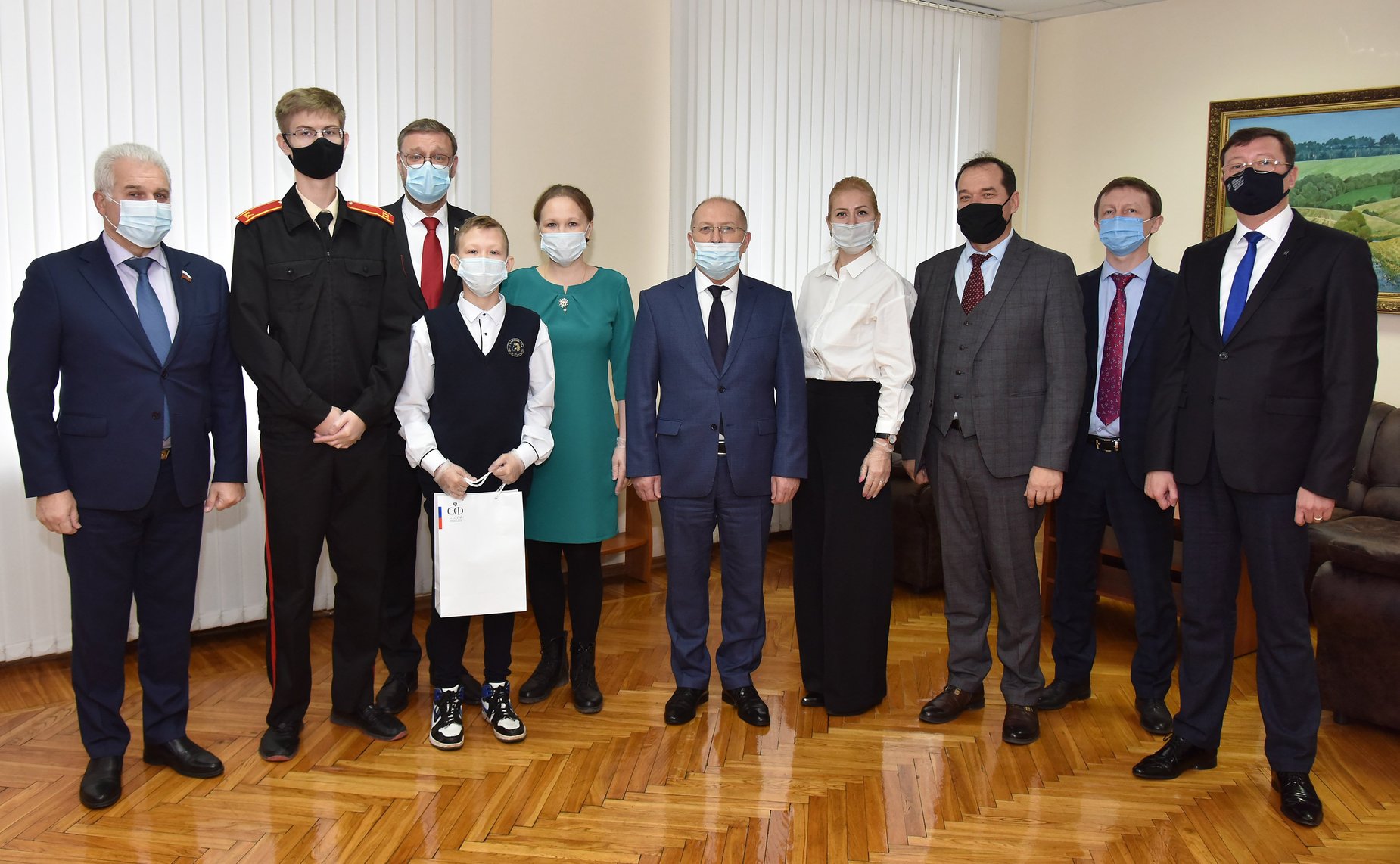 Константин Косачев в ходе работы в регионе провел встречу с главой региона Александром Евстифеевым