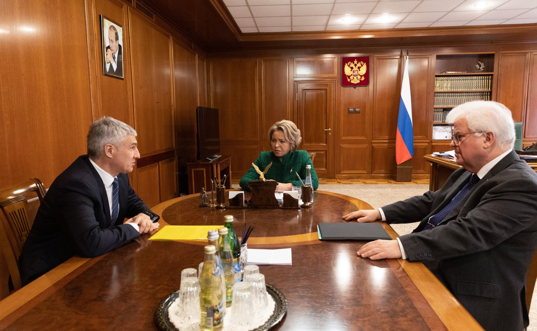 Встреча Председателя СФ Валентины Матвиенко с главой Республики Карелия Артуром Парфенчиковым