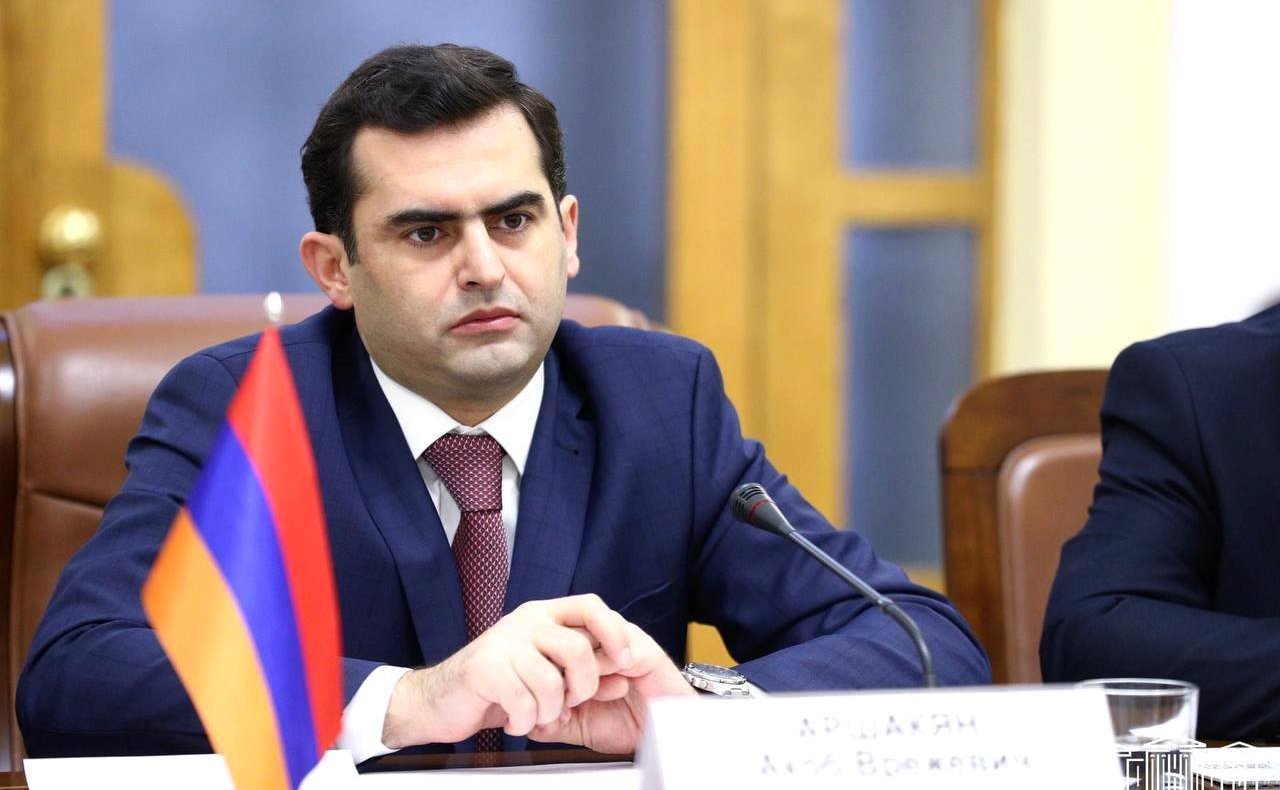 Встреча сопредседателей Межпарламентской комиссии по сотрудничеству Федерального Собрания Российской Федерации и Национального Собрания Республики Армения Юрия Воробьева и Акоба Аршакяна