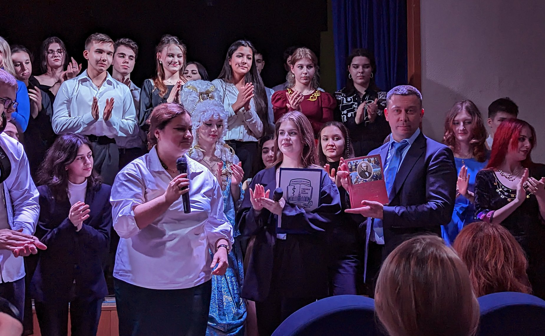 Торжественные мероприятия в Медицинском колледже (МК РАМН), посвященные Дню российского студенчества