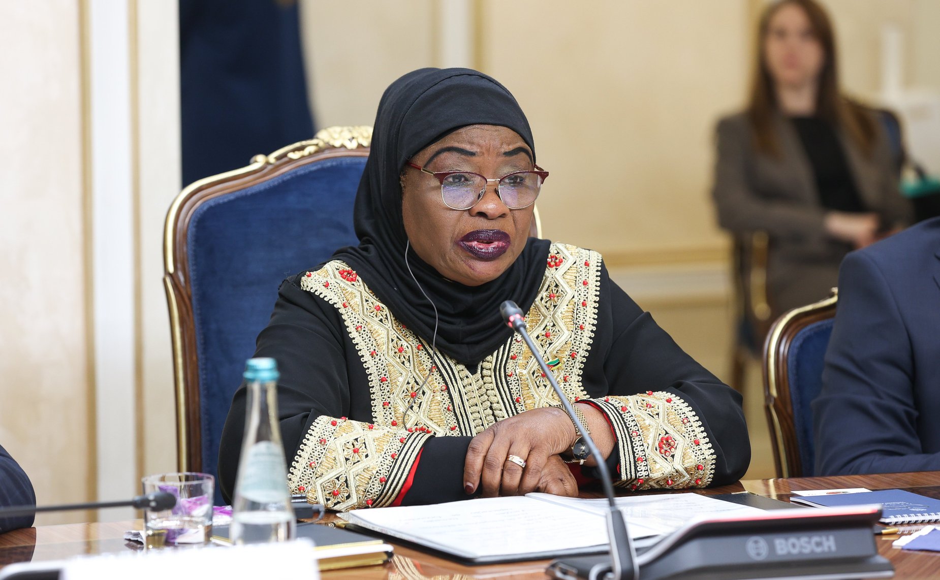 Встреча Председателя Совета Федерации Валентины Матвиенко с Председателем Ассамблеи Республики Мозамбик Маргаридой Адамужи Талапой