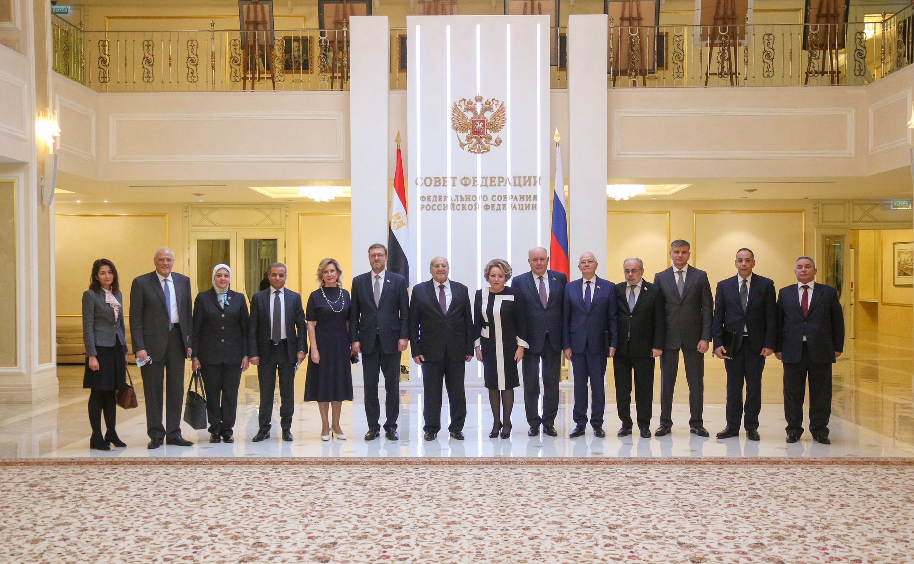 Встреча Председателя СФ Валентины Матвиенко с Председателем Сената Арабской Республики Египет