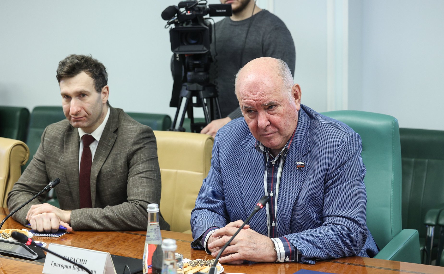 Встреча председателя Комитета СФ по международным делам Григория Карасина с председателем Международного движения русофилов (Болгария)