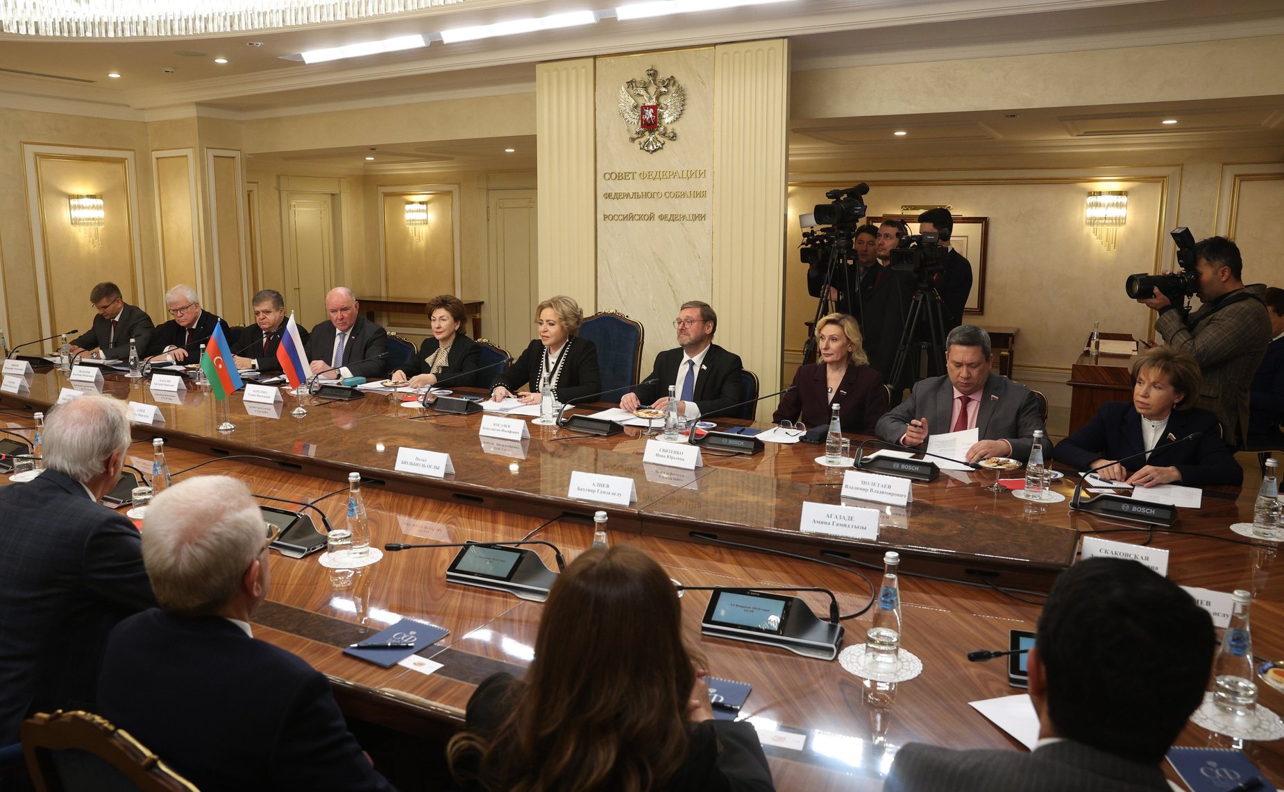 Встреча Председателя СФ Валентины Матвиенко с Председателем Милли Меджлиса Азербайджанской Республики