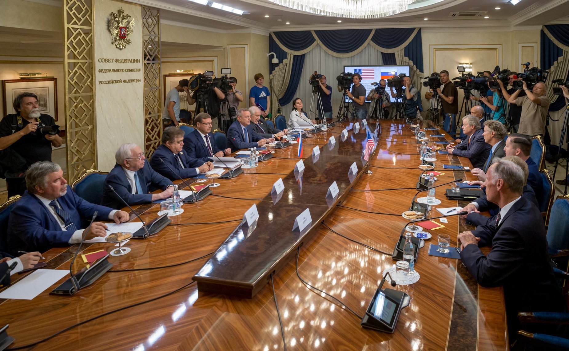 Встреча К. Косачева с членом Сената Конгресса США от Республиканской партии Р. Полом