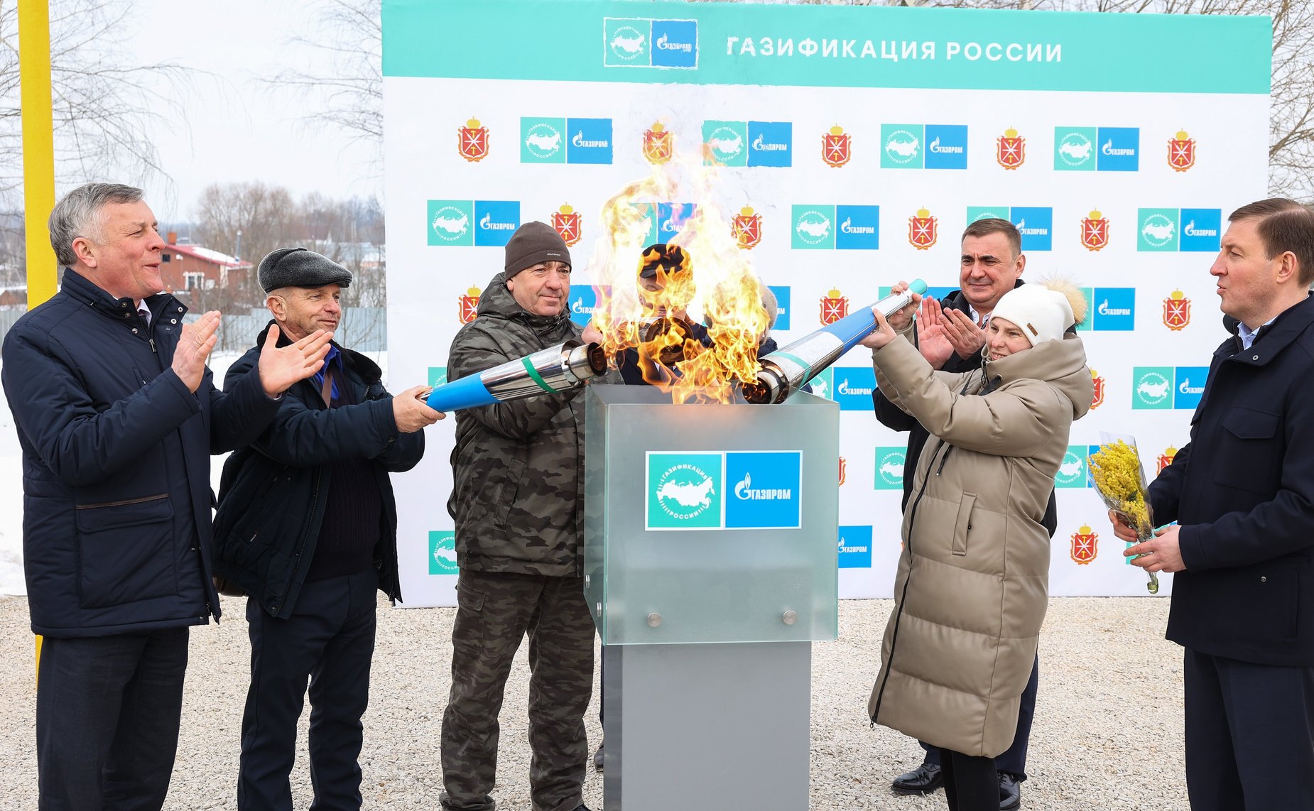 Первый заместитель Председателя Совета Федерации Андрей Турчак посетил Щекинский район Тульской области и принял участие в торжественных мероприятиях по пуску газа в рамках программы социальной газификации домовладений
