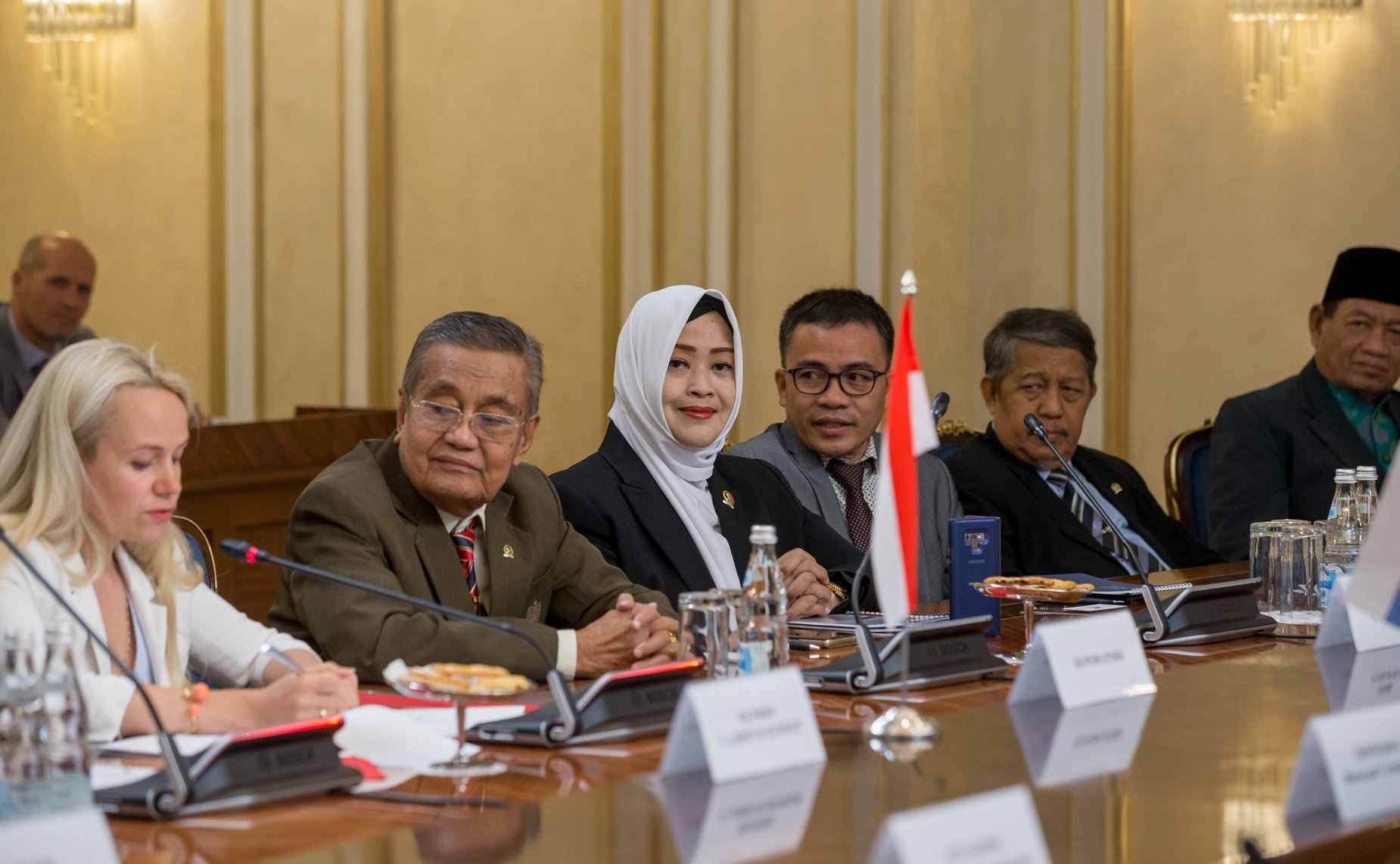 Встреча Вячеслава Тимченко с председателем Почетного собрания Совета представителей регионов Республики Индонезии Мервином Садипуном Комбером