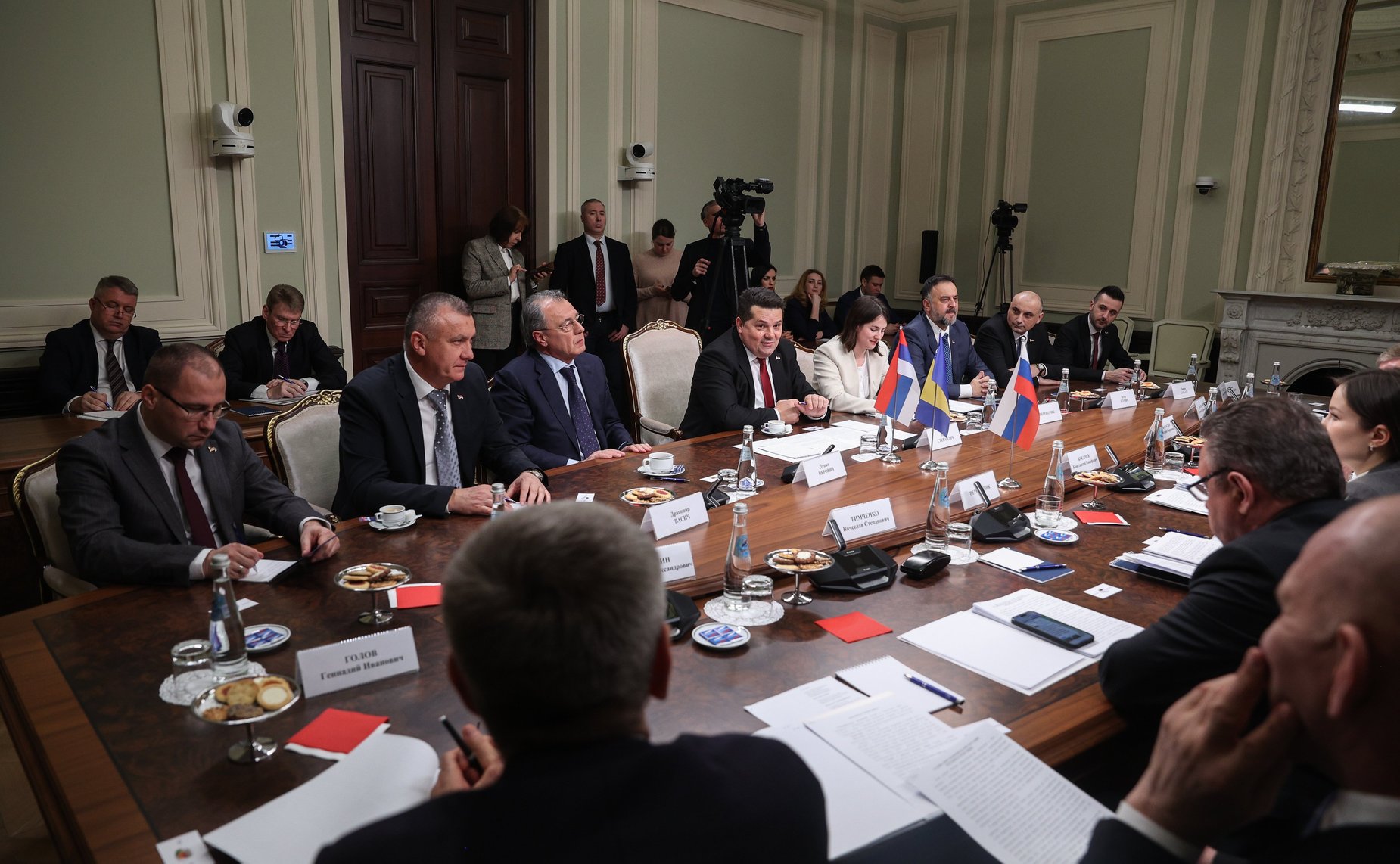 Константин Косачев провел встречу с Председателем Народной скупщины Республики Сербской (Босния и Герцеговина) Ненадом Стевандичем