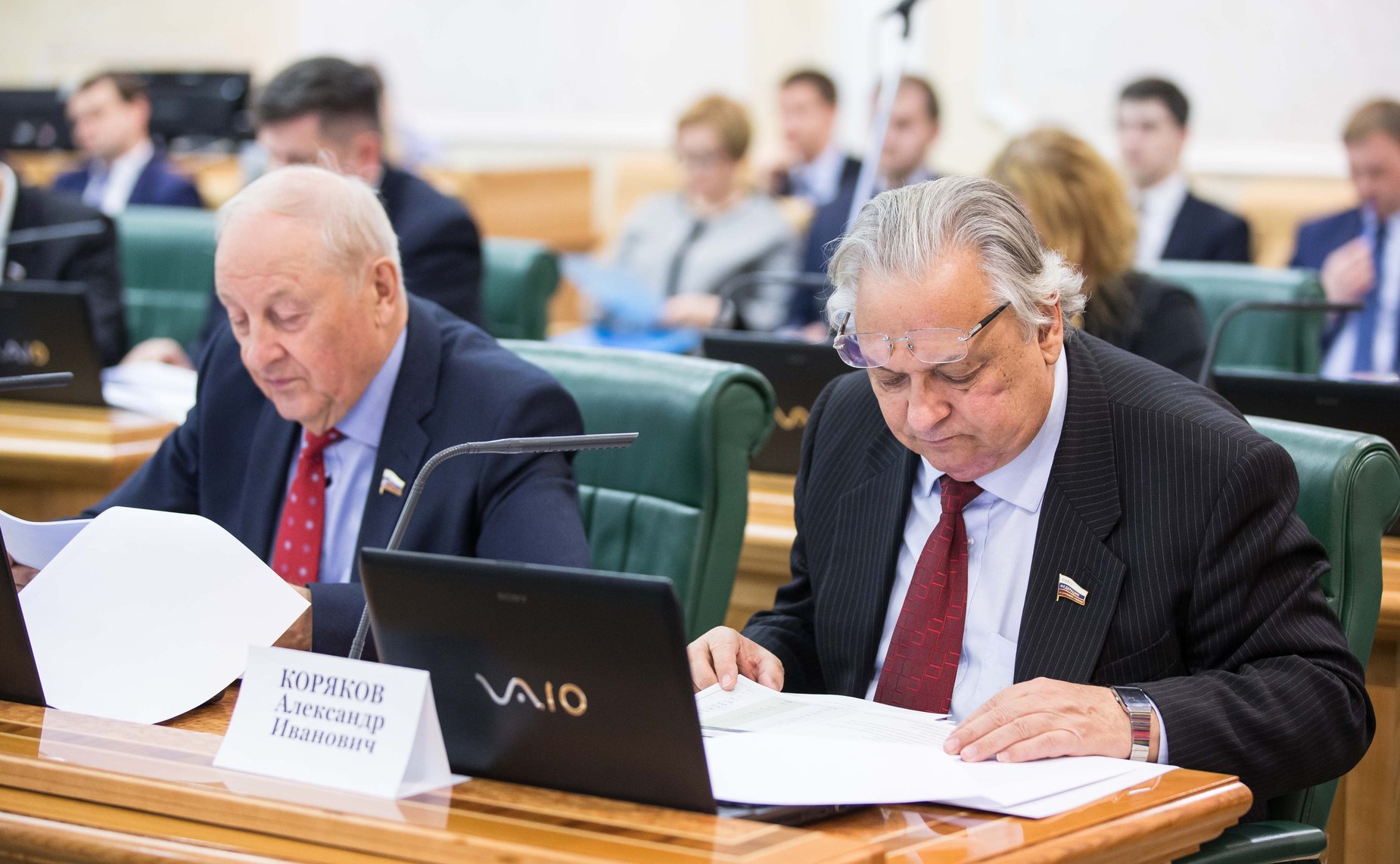 Эдуард Россель и Александр Коряков