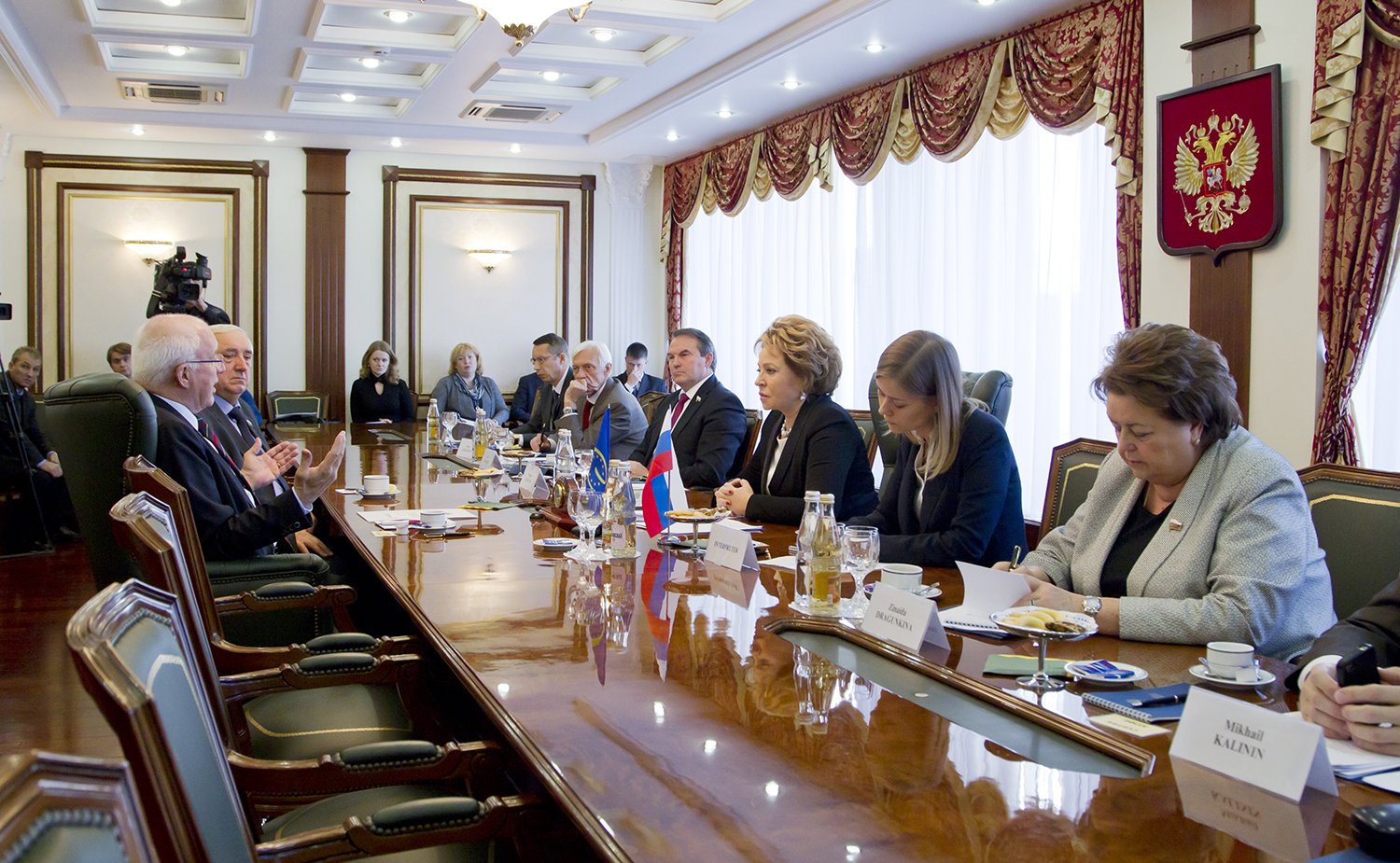 Встреча спикера СФ В. Матвиенко с Председателем Конгресса местных и региональных властей Совета Европы Х. ван Стаа -11