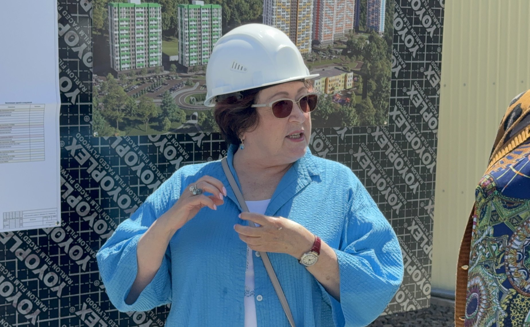 Людмила Талабаева в рамках визита в регион посетила строительную площадку жилищно-строительного кооператива «Радость»