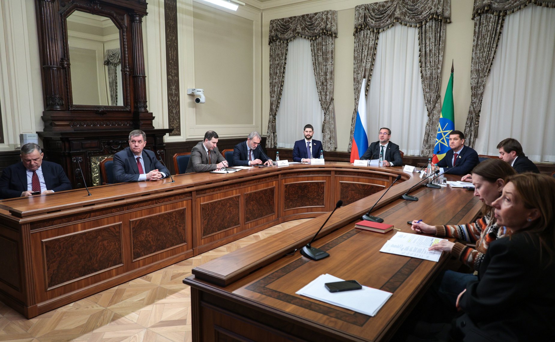 Совместное заседание групп по сотрудничеству Совета Федерации Федерального Собрания Российской Федерации и Совета Федерации Федеративной Демократической Республики Эфиопии