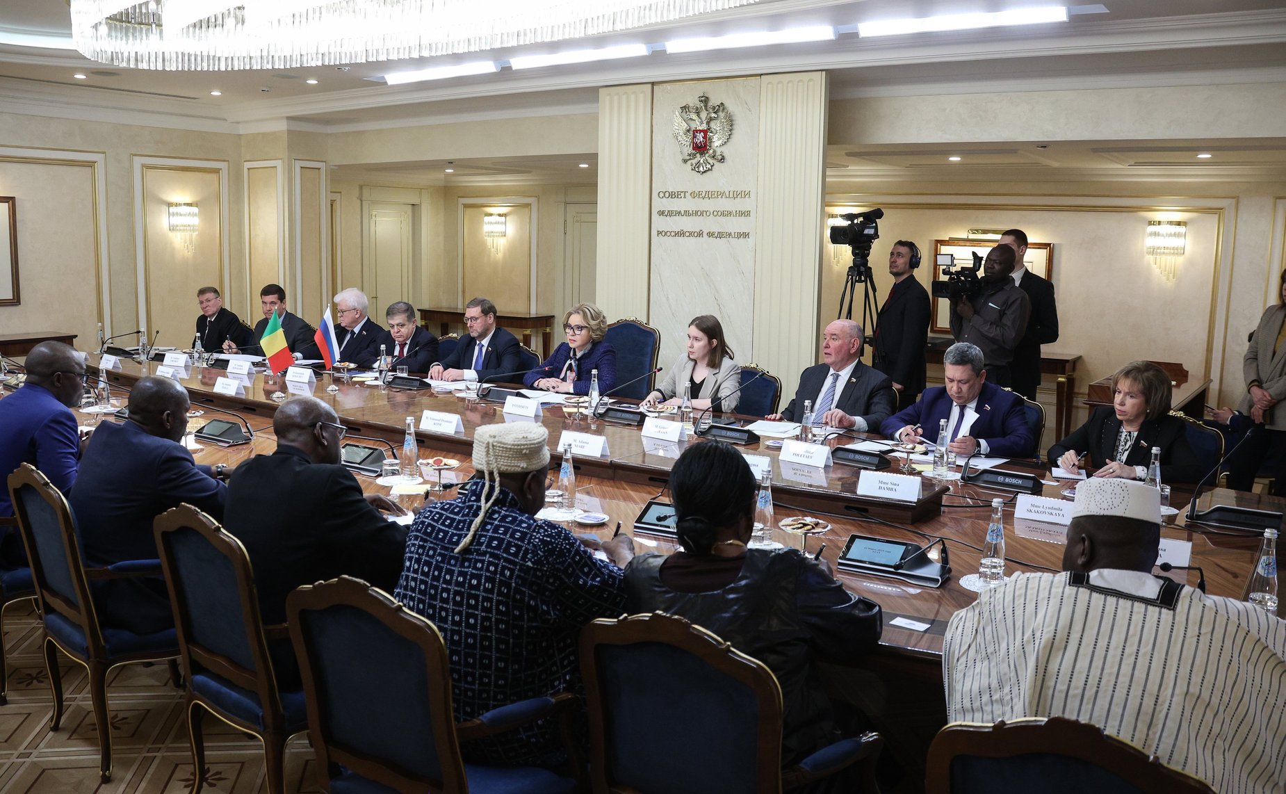 Встреча Председателя Совета Федерации Валентины Матвиенко с Председателем Национального переходного совета Республики Мали