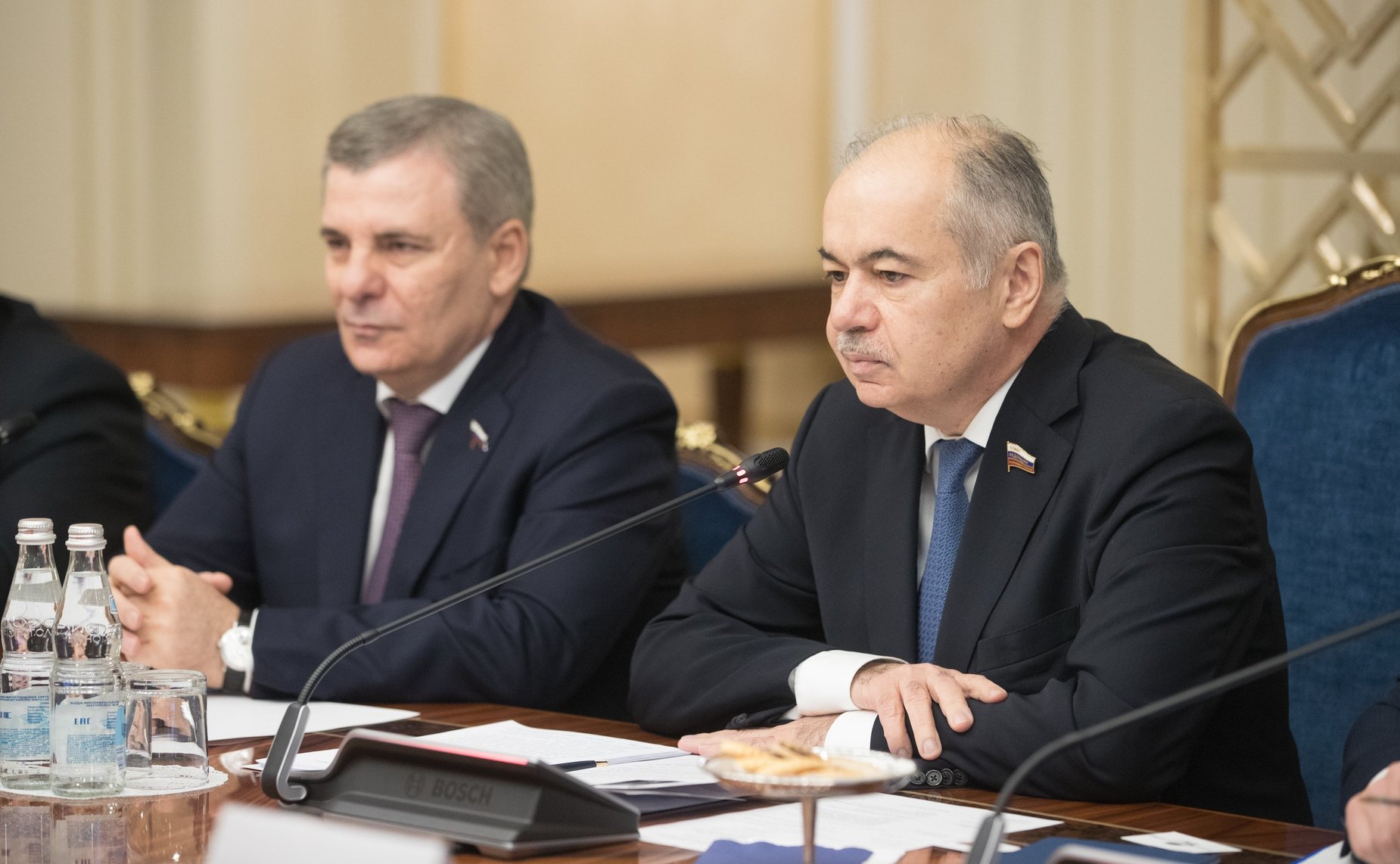 Встреча И. Умаханова с Министром по делам перемещенных лиц Ливанской Республики, Президентом Ливанской демократической партии Т. Арсланом