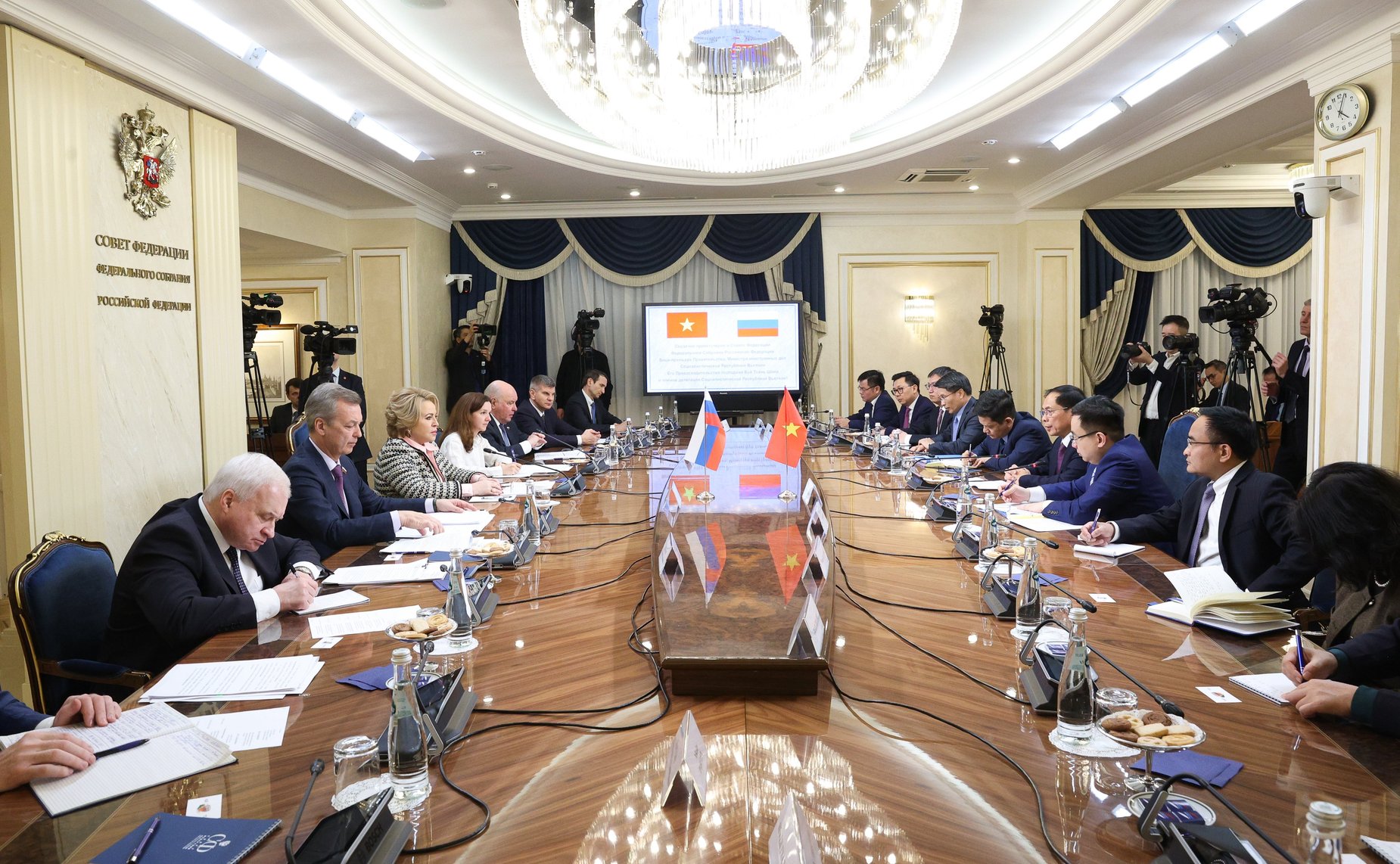 Встреча Председателя Совета Федерации Валентины Матвиенко с Вице-премьером Правительства, Министром иностранных дел Социалистической Республики Вьетнам Буй Тхань Шоном