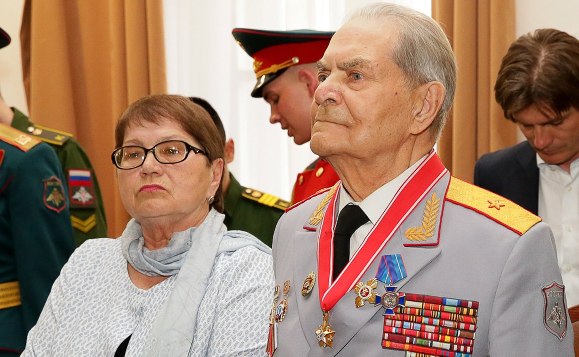 Торжественное мероприятие чествования 100-летнего юбилея ветерана Великой Отечественной войны В. Зибарева