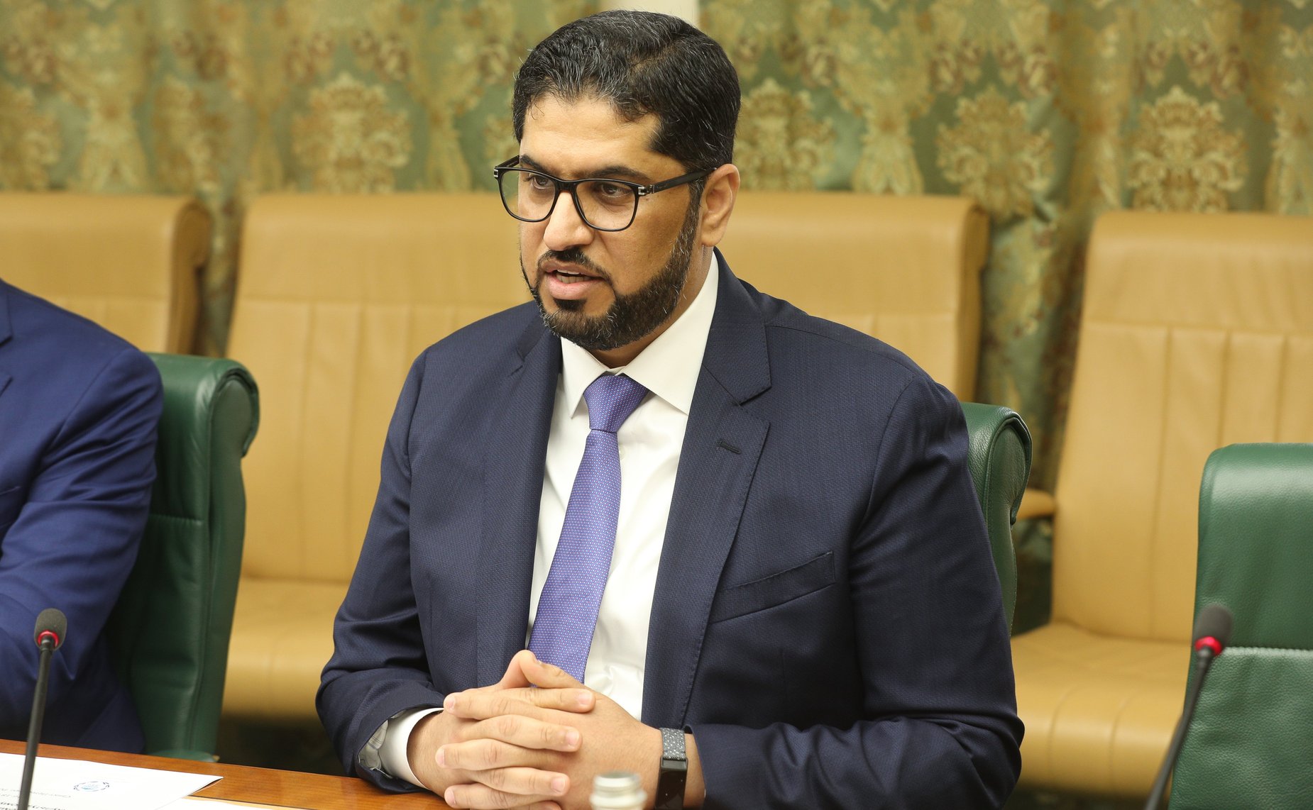 Заместитель Председателя СФ Константин Косачев провел встречу с Чрезвычайным и Полномочным Послом Объединенных Арабских Эмиратов в РФ