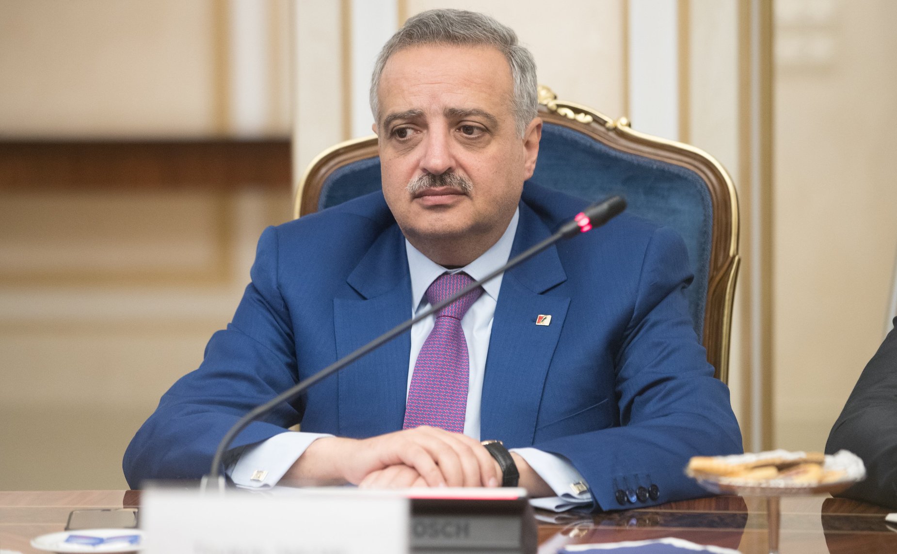 Встреча И. Умаханова с Министром по делам перемещенных лиц Ливанской Республики, Президентом Ливанской демократической партии Т. Арсланом