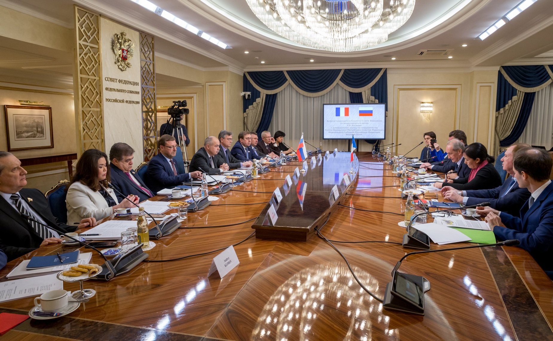 Заседание групп по сотрудничеству Совета Федерации и Сената Французской Республики