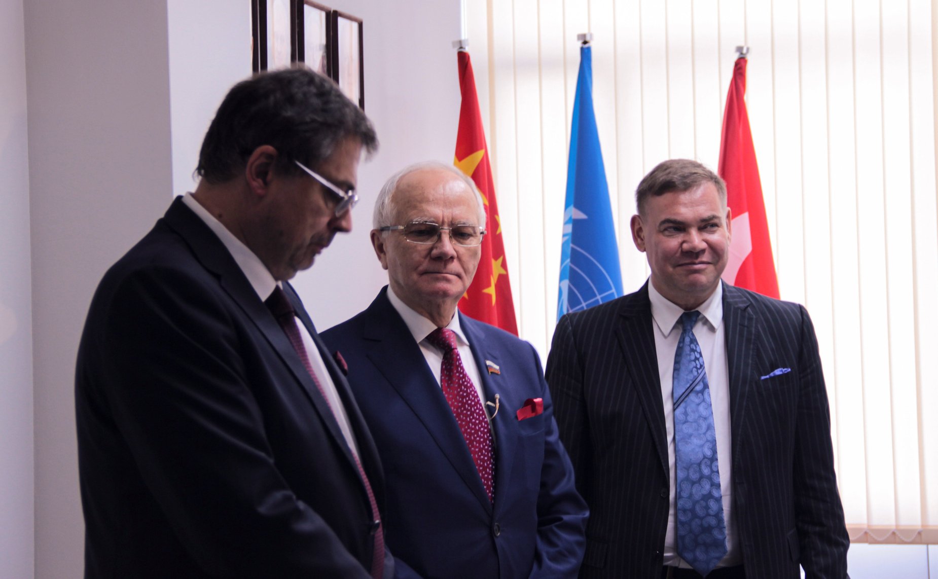 Фарит Мухаметшин принял участие в церемонии открытия «Зала Организации Объединенных Наций» при университете