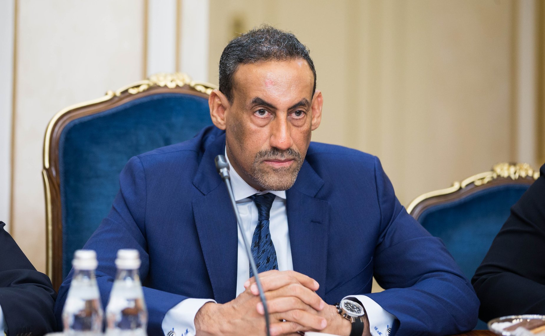 Встреча И. Умаханова с председателем катарской части Катарско-Российского делового совета, членом Консультативного Совета Государства Катар Али Бин Абдуллатифом Аль-Миснедом