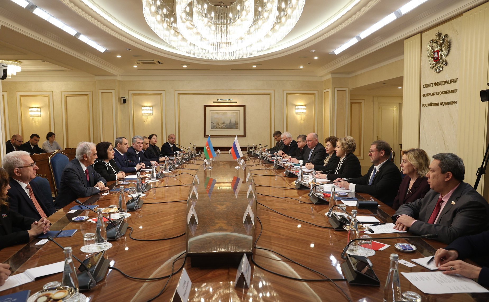 Встреча Председателя СФ Валентины Матвиенко с Председателем Милли Меджлиса Азербайджанской Республики