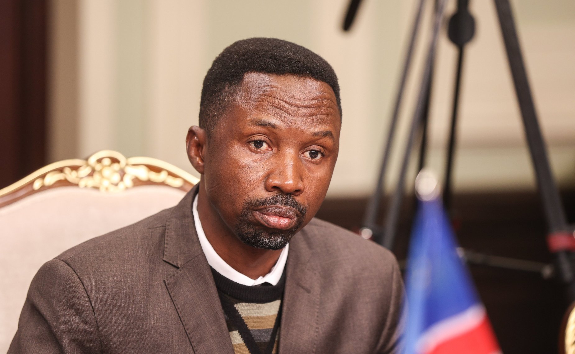 Вячеслав Тимченко провел встречу с Председателем Национального совета Республики Намибии Лукасом Синимбо Мухой