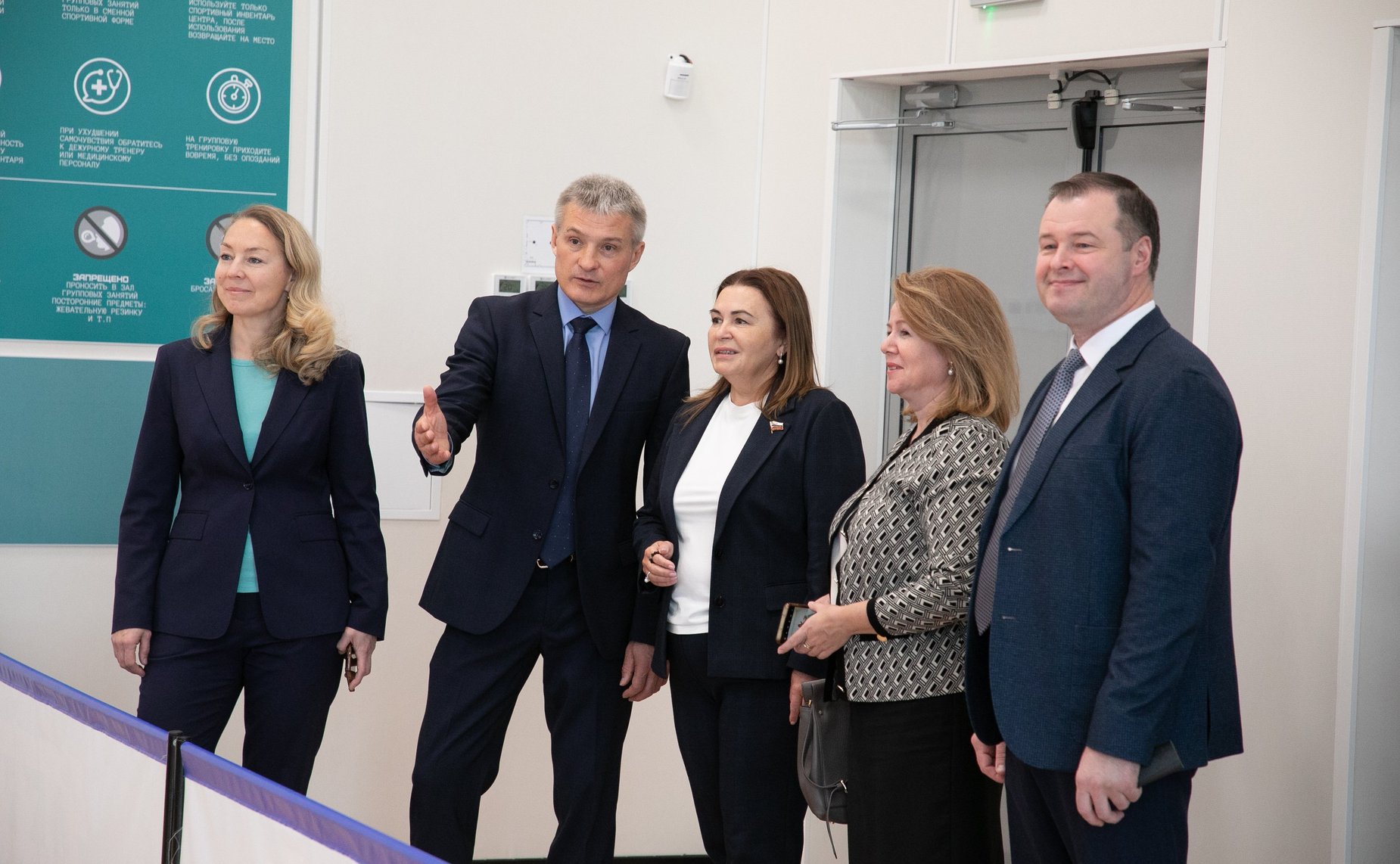 Сенаторы посетили Центр физкультурной и спортивной работы «Олимпия» Тюменского муниципального района