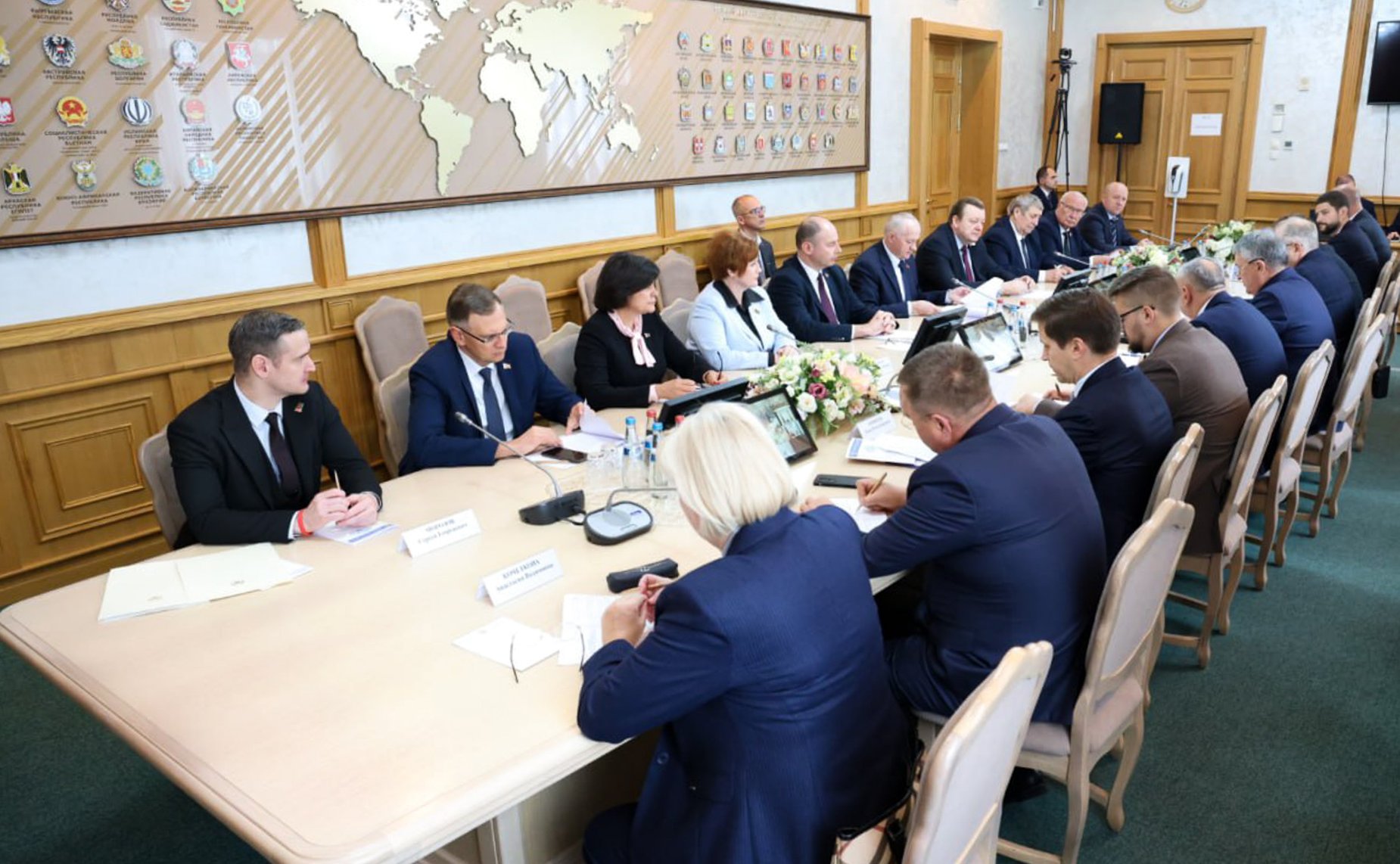 15-е заседание Межпарламентской комиссии Совета Республики Национального собрания Республики Беларусь и Совета Федерации по межрегиональному сотрудничеству (фото: Пресс-служба Совета Республики Национального собрания Беларуси)