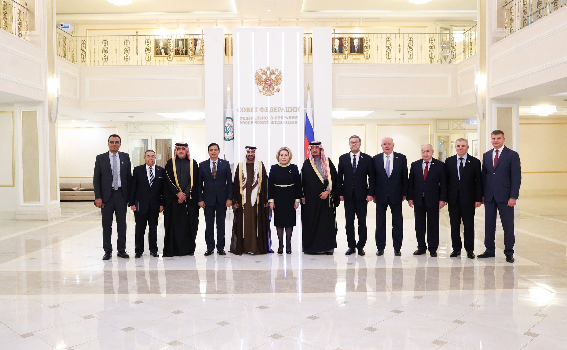 Валентина Матвиенко провела встречу с Председателем Арабского парламента Мухаммедом Ахмедом Аль-Ямахи