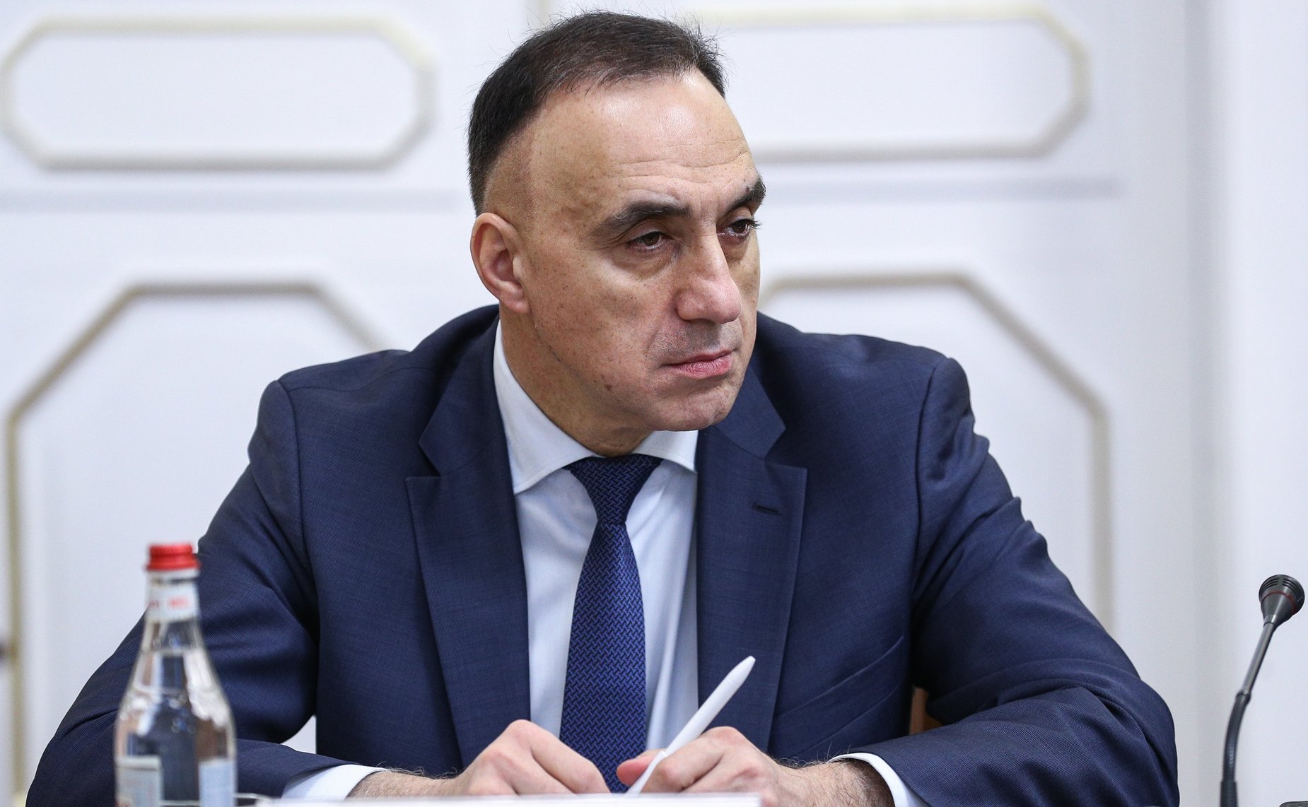 Встреча сопредседателей Межпарламентской комиссии по сотрудничеству Федерального Собрания Российской Федерации и Национального Собрания Республики Армения Юрия Воробьева и Акоба Аршакяна