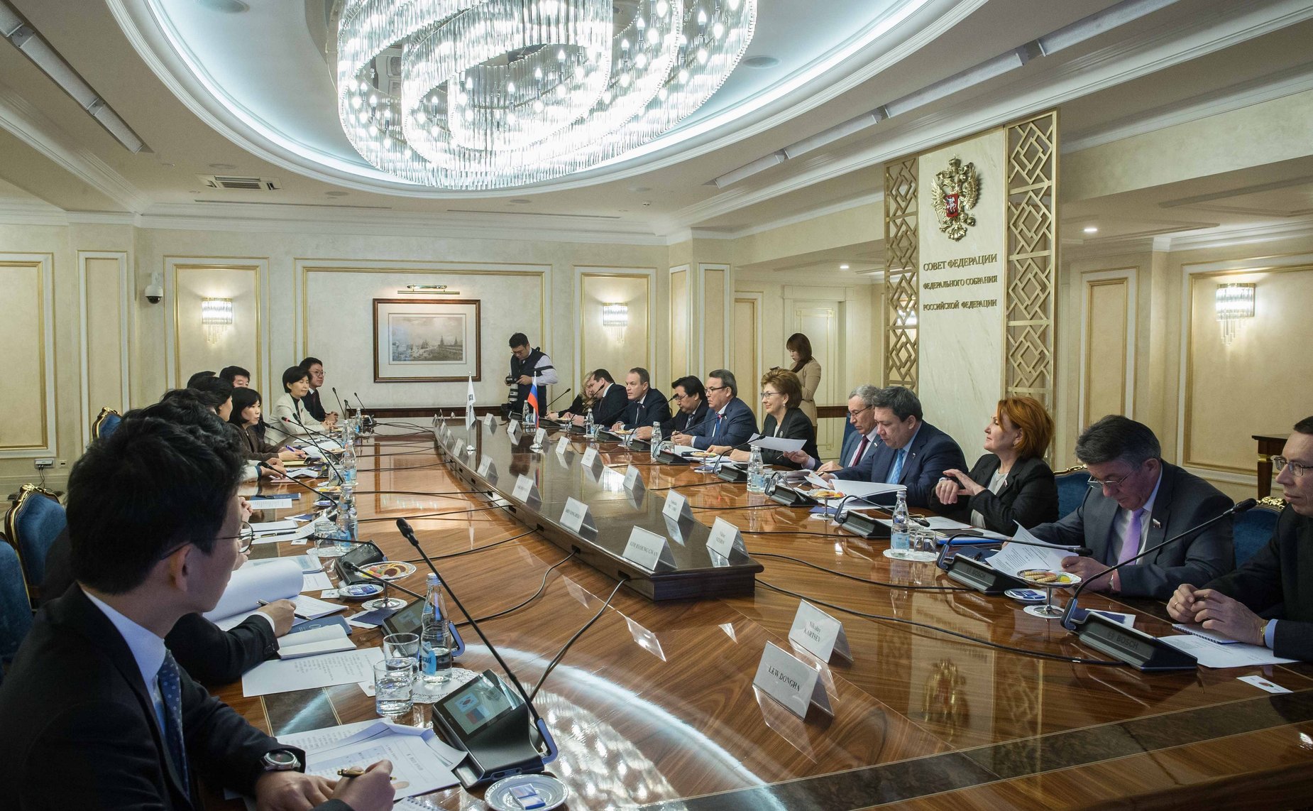 Встреча с членом Комитета по международным делам и объединению Национального собрания Республики Корея, руководителем группы по сотрудничеству с Федеральным Собранием РФ Чу Ми Э