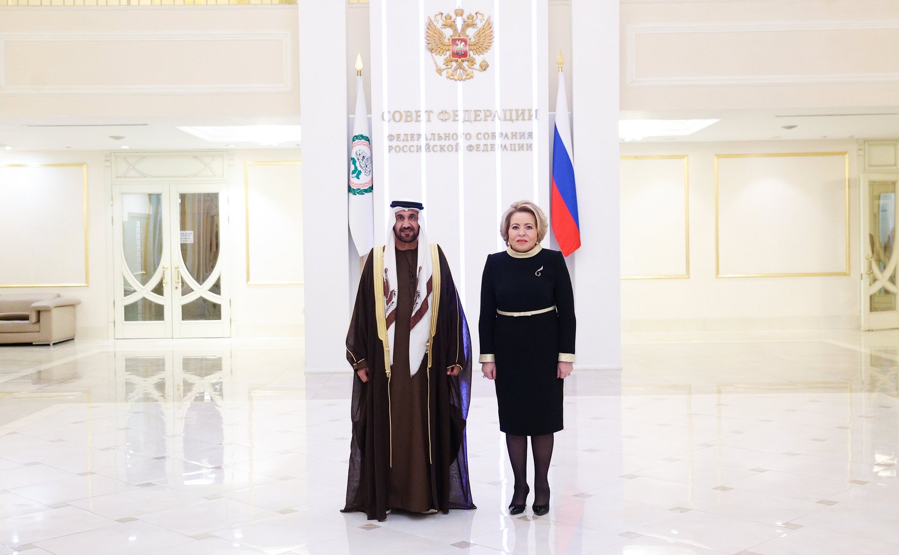 Валентина Матвиенко провела встречу с Председателем Арабского парламента Мухаммедом Ахмедом Аль-Ямахи