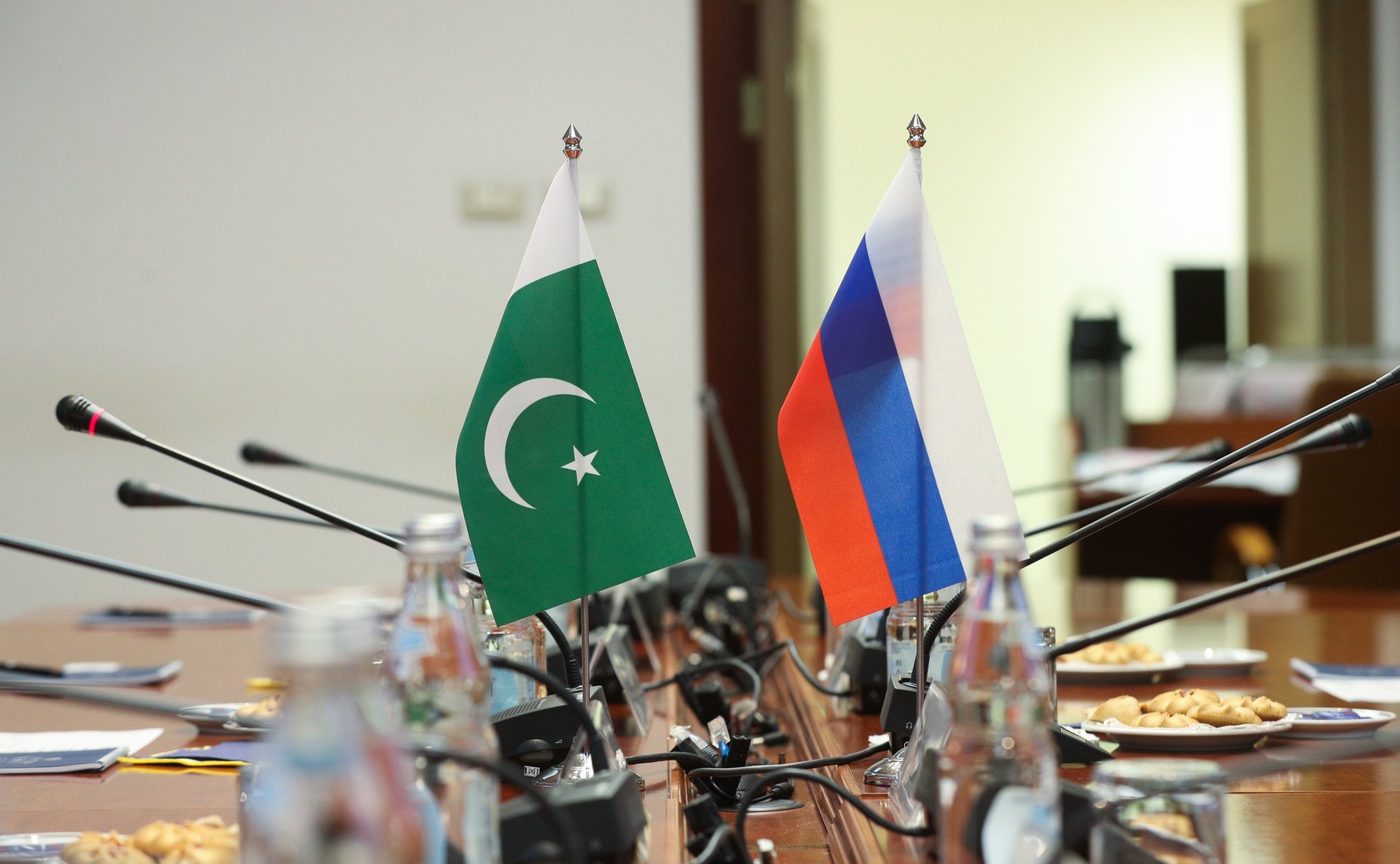 Встреча председателя Комитета СФ по международным делам Григория Карасина с лидером фракции «Движение за справедливость» в Сенате Исламской Республики Пакистан