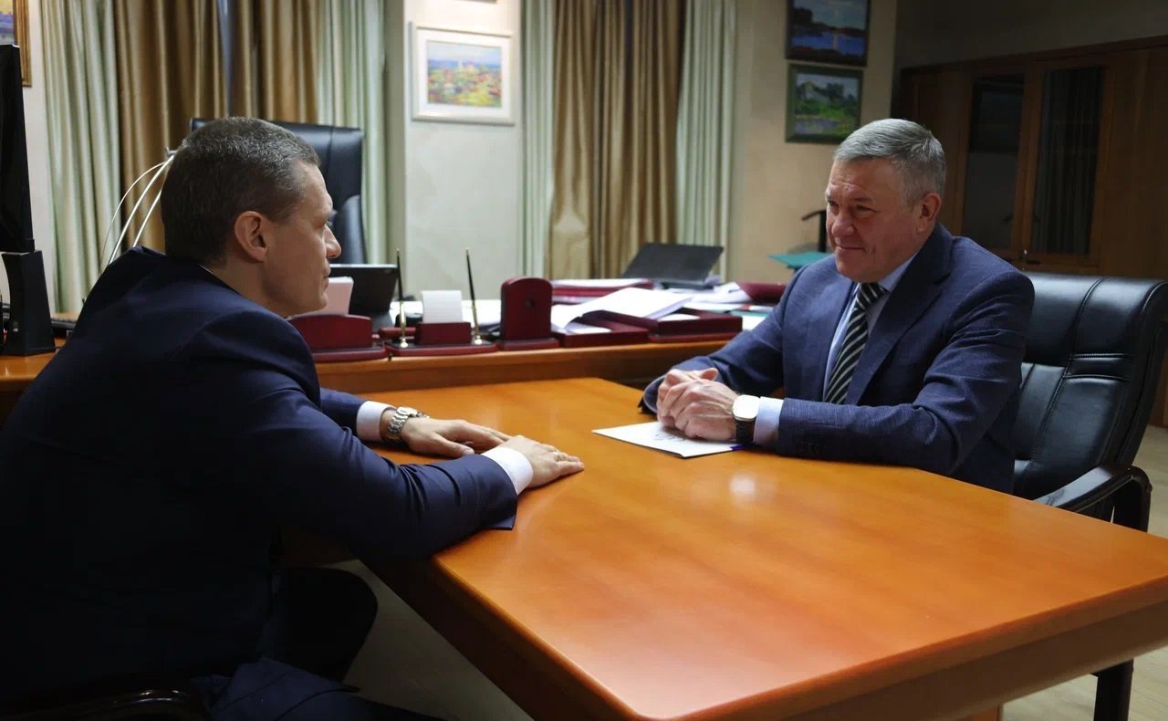 Олег Кувшинников встретился с врио губернатора области Георгием Филимоновым