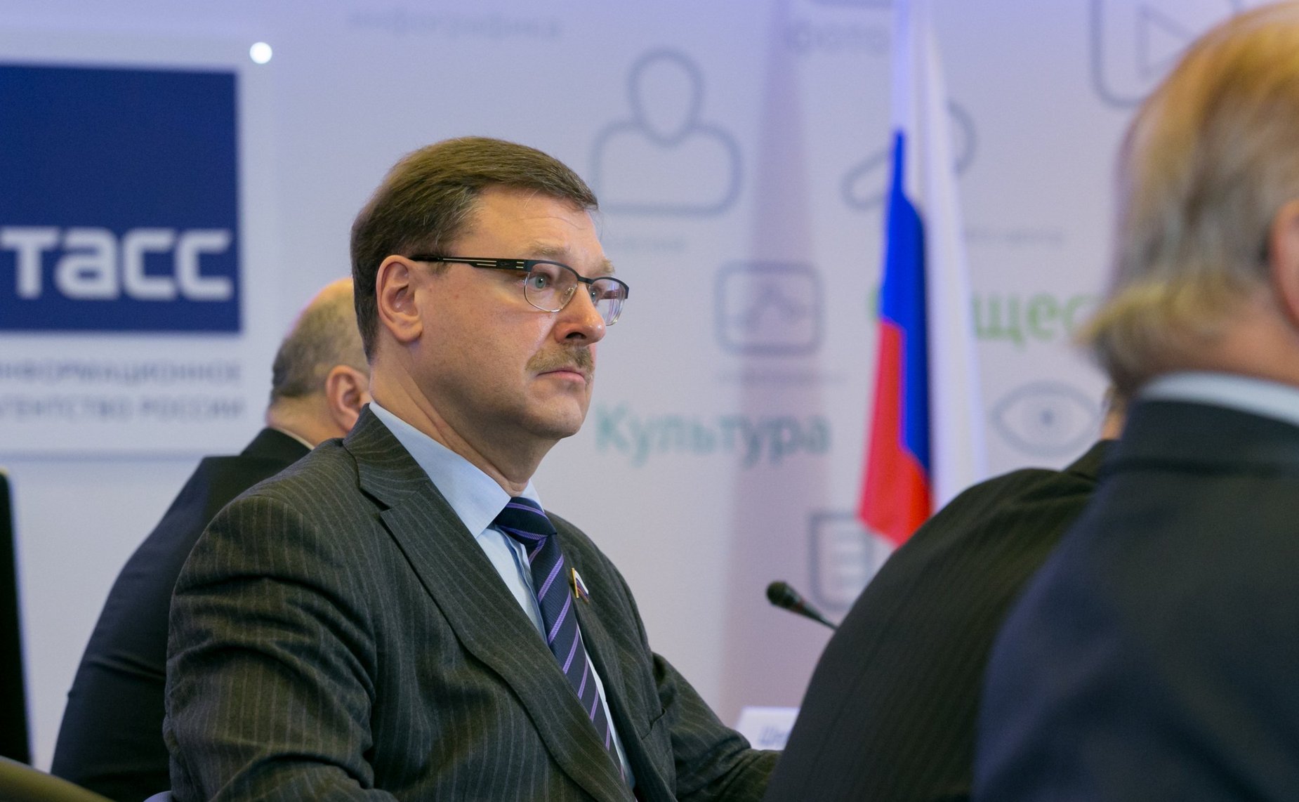 К. Косачев на заседании Правления Интеграционного клуба при Председателе СФ на тему «Интеграционные процессы в информационном пространстве: поиск ответов на современные вызовы»