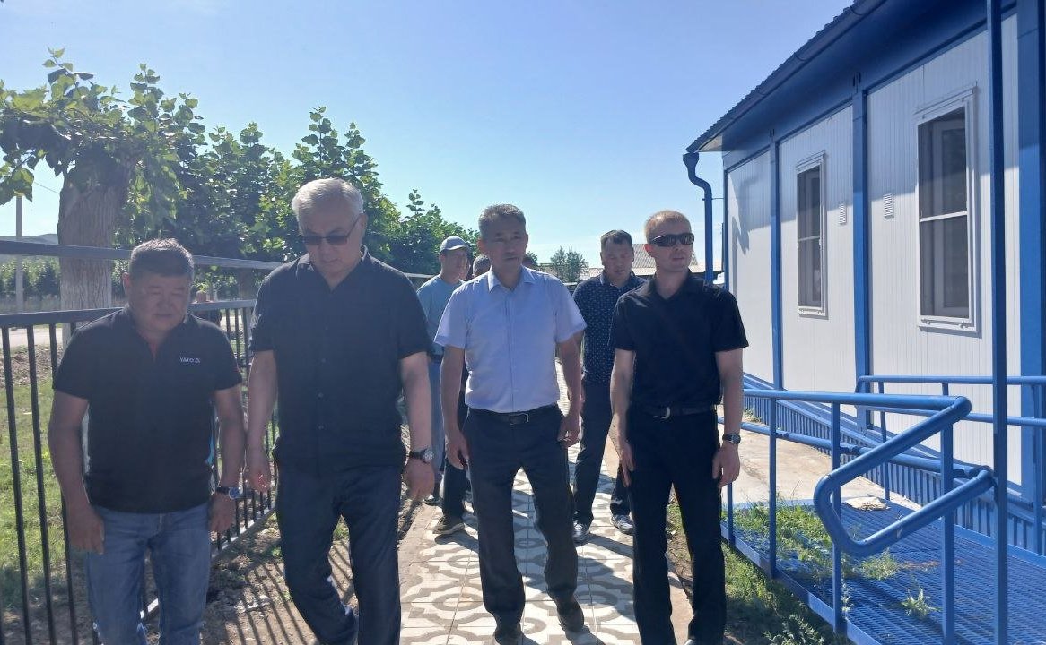 Баир Жамсуев продолжил проверку хода строительных работ на объектах Агинского Бурятского округа
