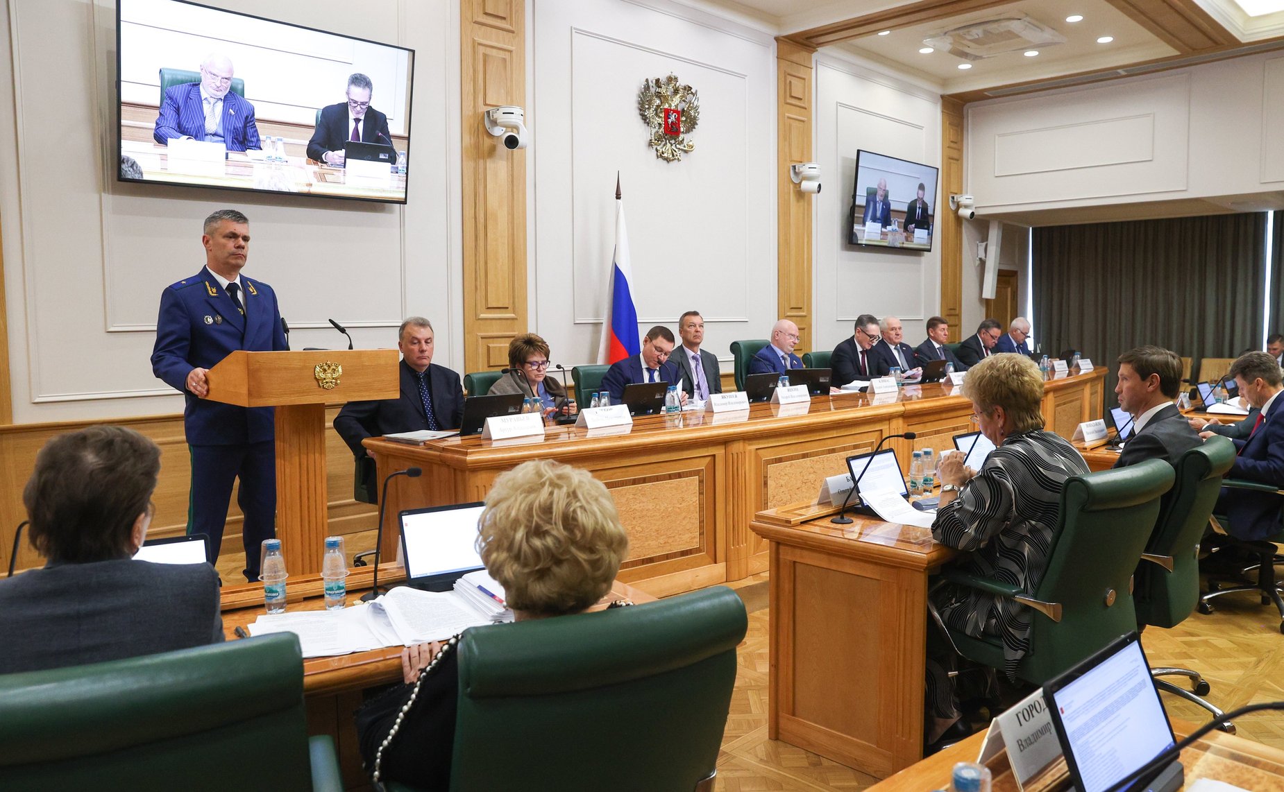 Заседание Комитетов СФ по конституционному законодательству и государственному строительству, обороне и безопасности, по федеративному устройству, региональной политике, МСУ и делам Севера, по аграрно-продовольственной политике и природопользованию