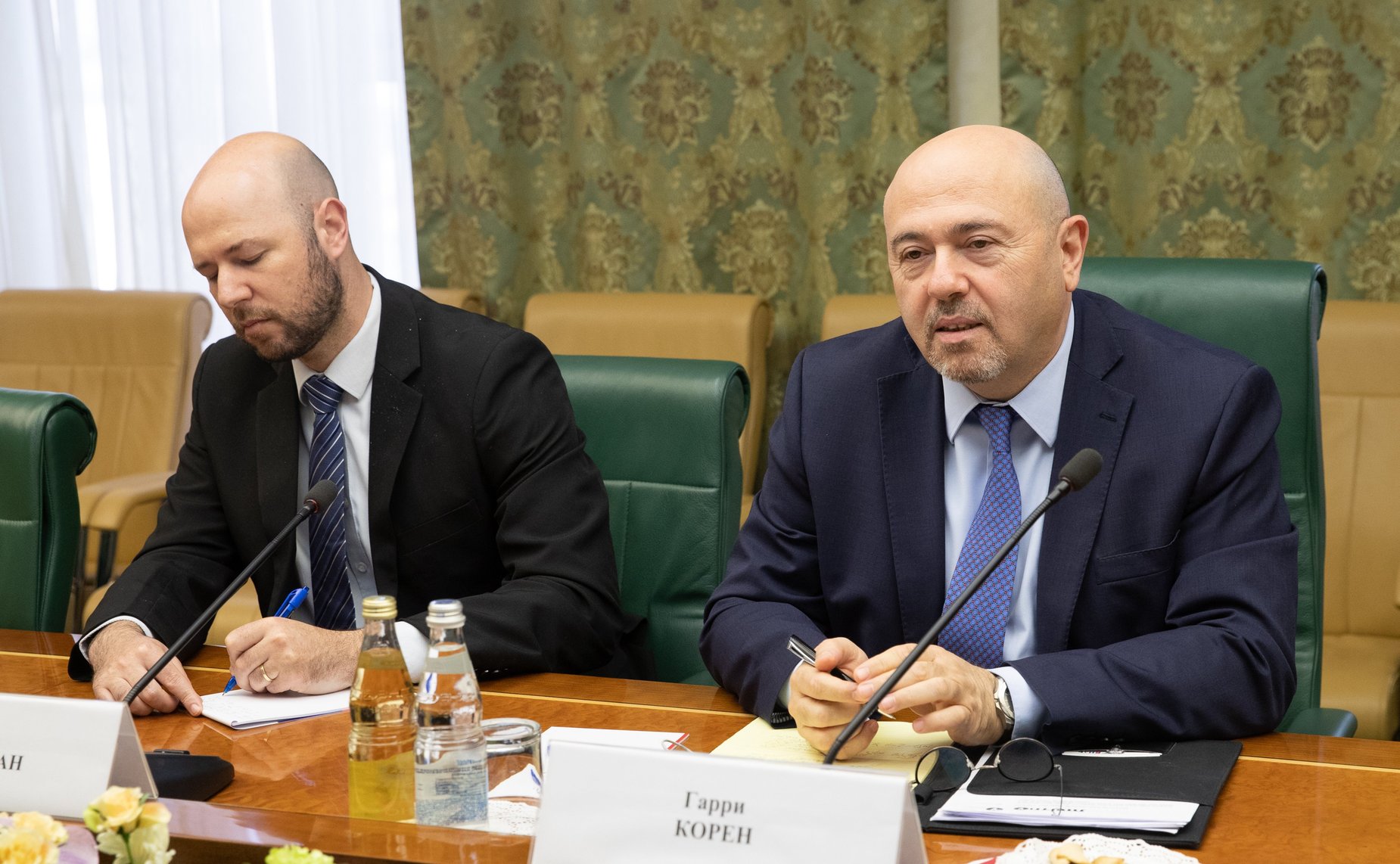 Встреча председателя Комитета СФ по международным делам Константина Косачева с Чрезвычайным и Полномочным Послом Государства Израиль Гарри Кореном