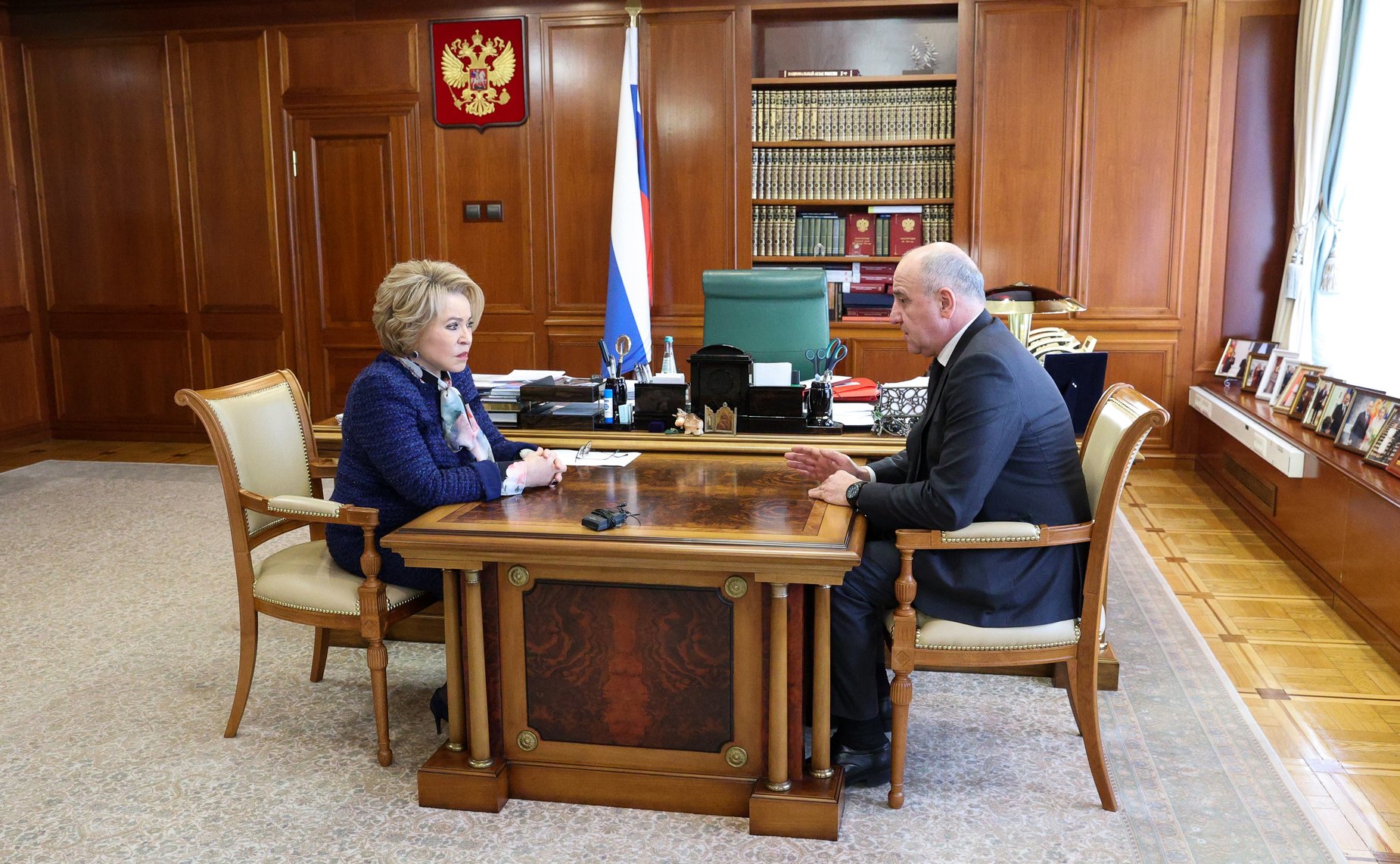 Встреча Председателя Совета Федерации Валентины Матвиенко с главой Карачаево-Черкесской Республики Рашидом Темрезовым